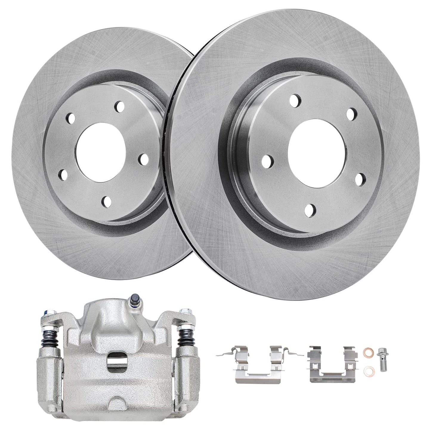 Detroit Axle - Rear Brake Kit for Nissan Altima Maxima Juke Sentra Disc Brake Rotors and Ceramic Brakes Pads Replacement: 11.46" inch Rotor