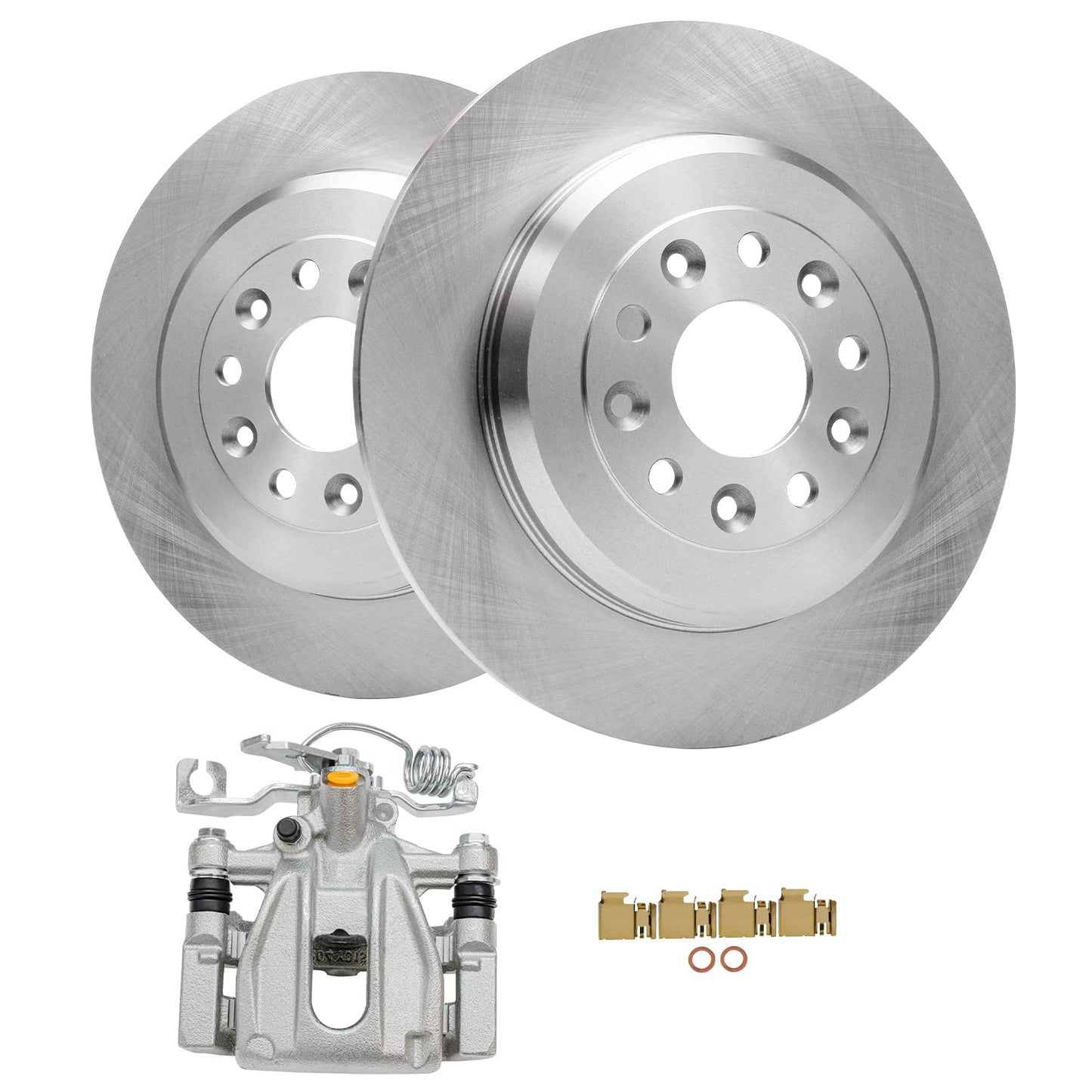 Detroit Axle - Front Brake Kit for 2010-21 Ford Expedition F-150 Lincoln Navigator Disc Brake Rotors Ceramic Brakes Pads 2011 2012 2013 2014 2015 2016 2017 2018 2019 2020 Replacement