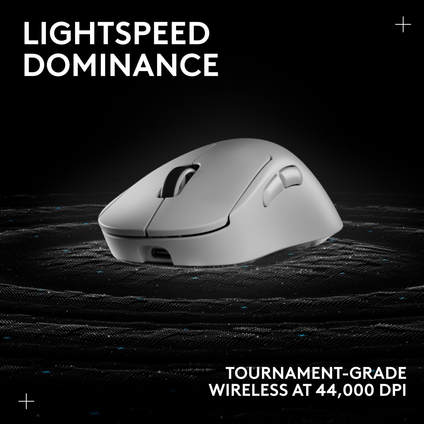 Logitech G PRO X Superlight 2 Wireless Gaming Mouse - Black | 60g, Symmetrical Shape, <8 kHz Polling, 44K DPI, PowerPlay Wireless Charging Supported, USB-C, 5 Buttons, For PC/Mac