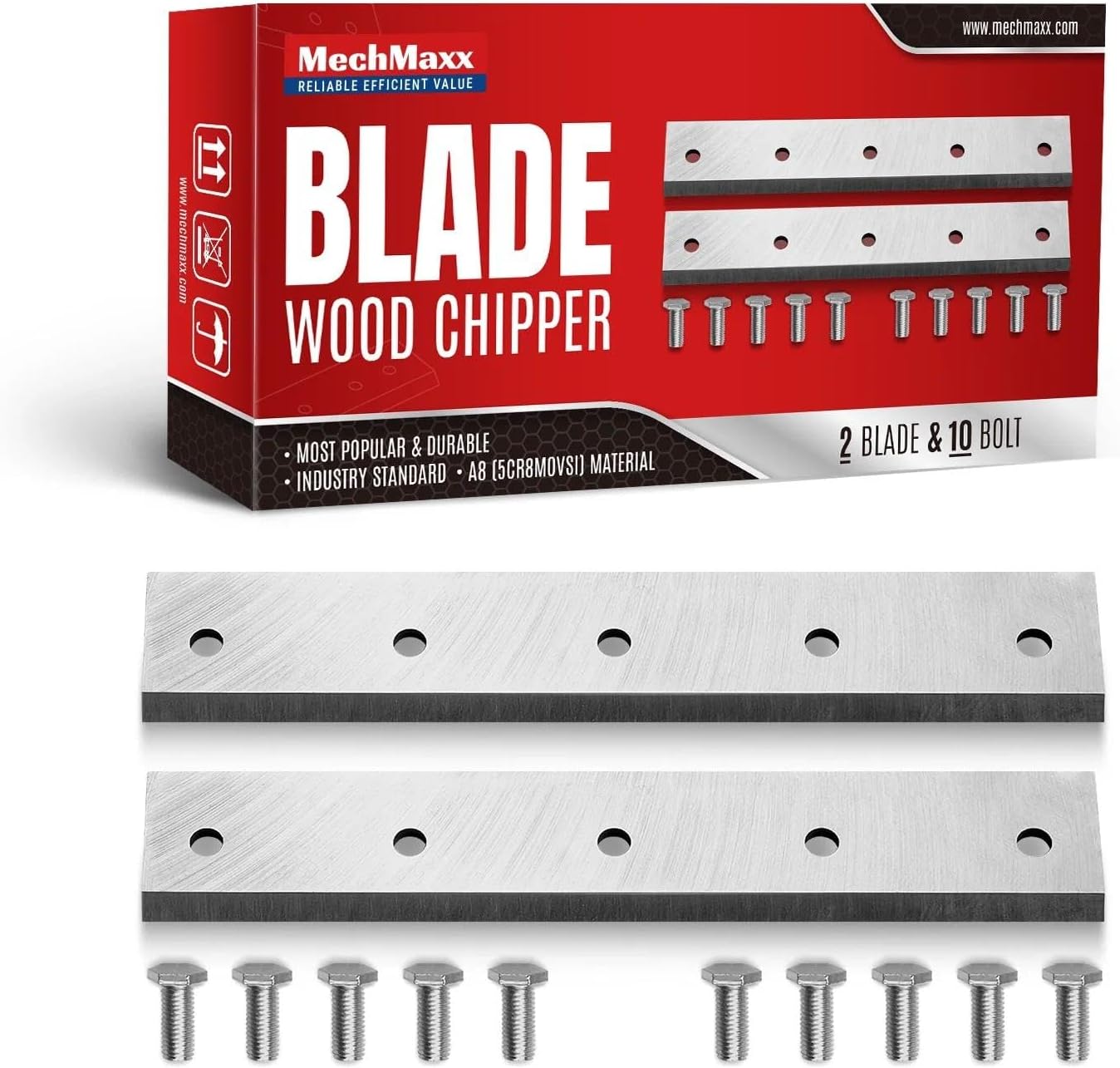 MechMaxx (1 Pack / 2 Pcs) Blades GS1500, PGS1500, P4206, B150 Wood Chipper