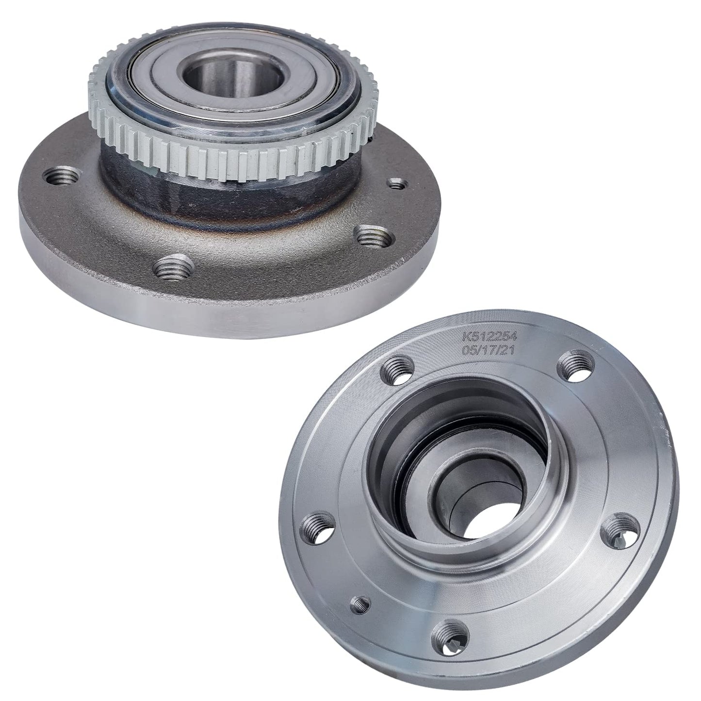 Detroit Axle - Pair 2WD Front Wheel Bearing Hub Assembly for 99-06 Chevy Silverado Sierra 1500, 00-06 Suburban 1500 Tahoe Yukon GMC Yukon XL 1500, 02-06 Cadillac Escalade 6 Lugs [with ABS]