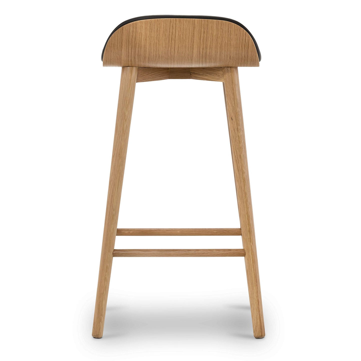Notello Leather Counter Stool in Oak