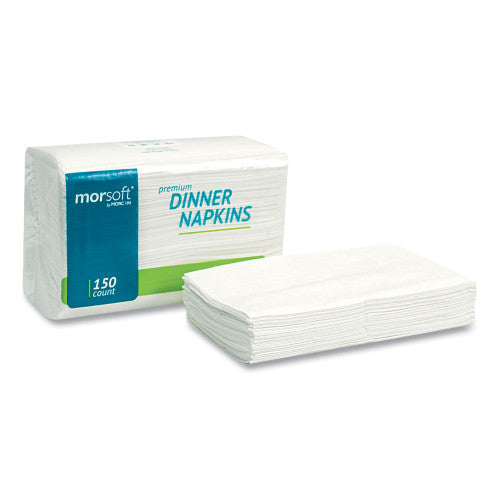 Morcon Paper Morsoft Dinner Napkins, 2-Ply, 14.5 x 16.5, White, 3,000/Carton (3466)