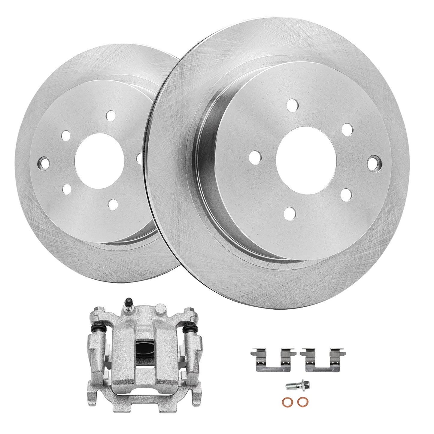 Detroit Axle - Front Brake Kit for 07-17 Toyota Lexus Camry ES350, 08-18 Avalon ES300h, 2008 2009 2010 2011 2012 2013 2014 2015 2016 2017 2018 Replacement Brakes Rotors Ceramic Brake Pads