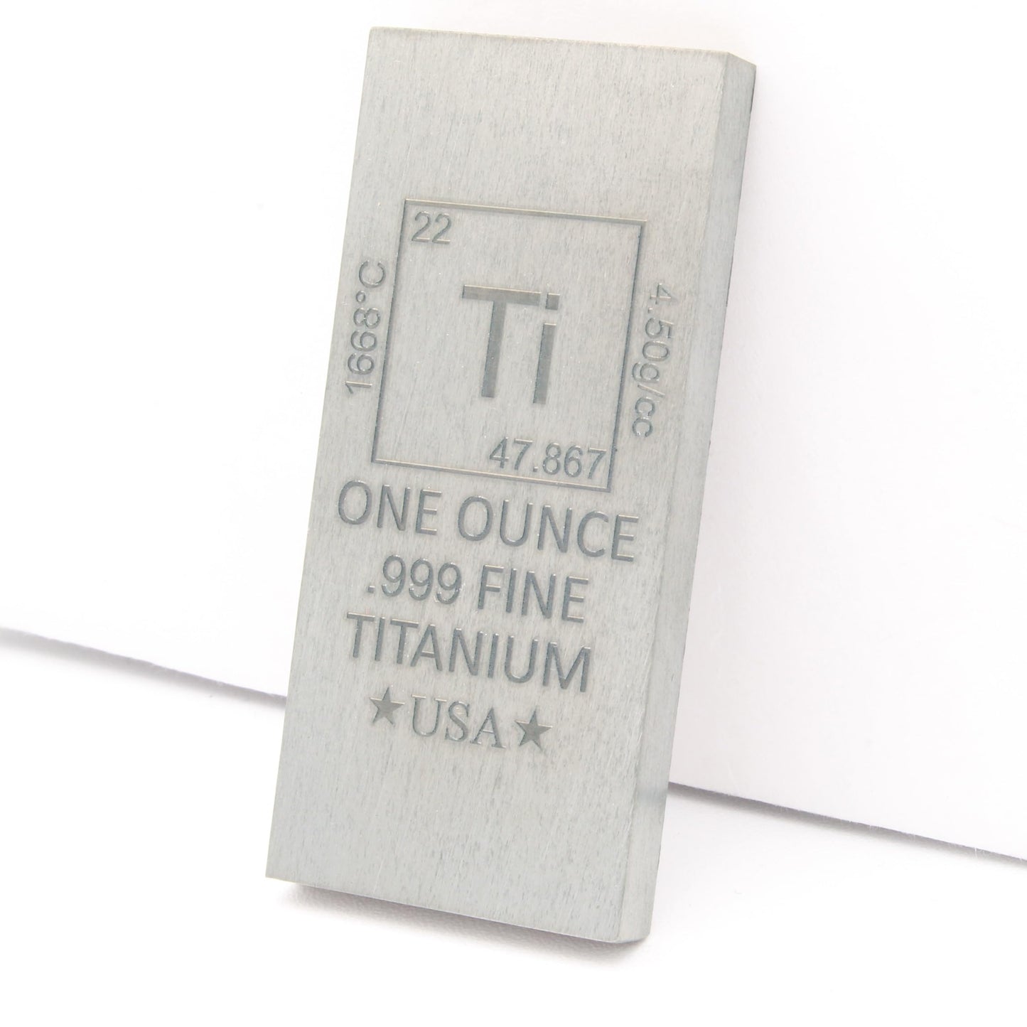 1 oz Silver Plated Bar (Flat Style) .999 Pure Paperweight - Element Design with Certificate of Authenticity