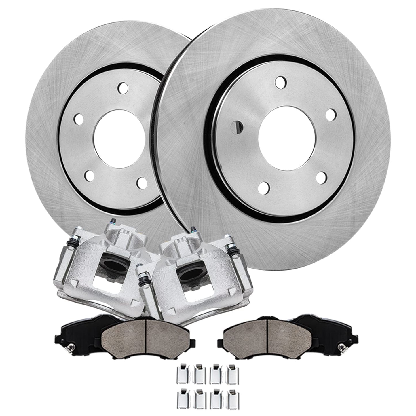 Detroit Axle - Kit de freno trasero para Dodge Grand Caravan Journey Chrysler Town & Country Frenos de repuesto Rotores y pastillas de freno de cerámica: Rotor de 12.91 pulgadas