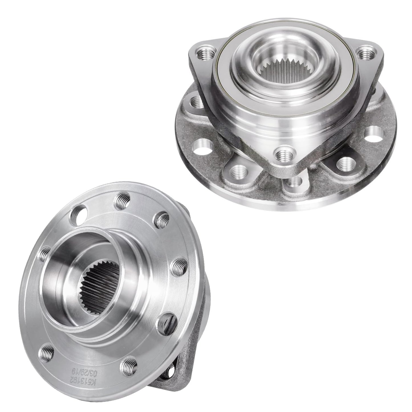 Detroit Axle - Pair 2WD Front Wheel Bearing Hub Assembly for 99-06 Chevy Silverado Sierra 1500, 00-06 Suburban 1500 Tahoe Yukon GMC Yukon XL 1500, 02-06 Cadillac Escalade 6 Lugs [with ABS]