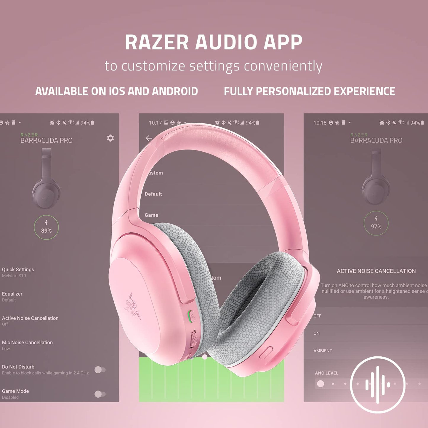 Razer Barracuda X Wireless Gaming & Mobile Headset (PC, PlayStation, Switch 2, Android, iOS): 2.4GHz Wireless + Bluetooth - Lightweight - 40mm Drivers - Detachable Mic - 50 Hr Battery - Black