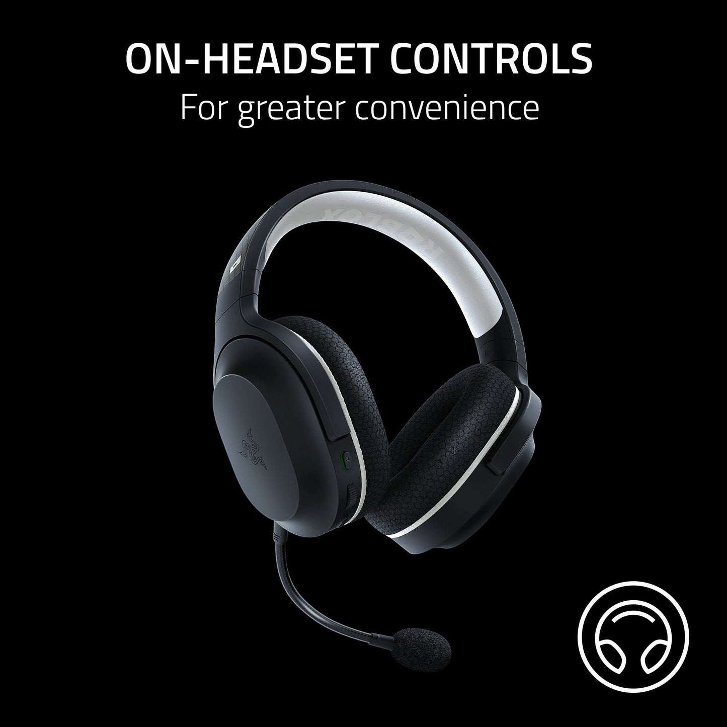 Razer Barracuda X Wireless Gaming & Mobile Headset (PC, PlayStation, Switch 2, Android, iOS): 2.4GHz Wireless + Bluetooth - Lightweight - 40mm Drivers - Detachable Mic - 50 Hr Battery - Black