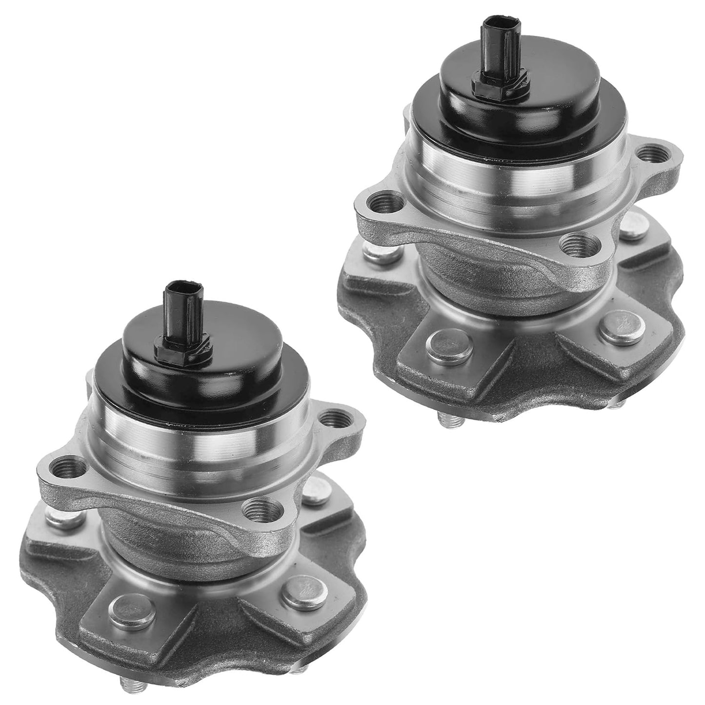 Detroit Axle - Pair 2WD Front Wheel Bearing Hub Assembly for 1999-2006 Chevy Silverado 1500 GMC Sierra 1500, 00-06 Suburban 1500 Tahoe Yukon Yukon XL 1500, 02-06 Cadillac Escalade 6 Lugs [with ABS]