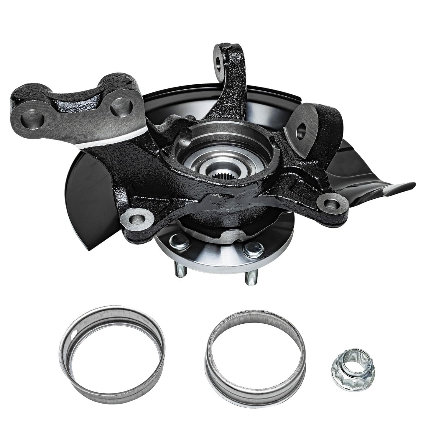 Detroit Axle - 6pc Rear Brake Kit for 2005-2016 Honda CR-V 2010-2018 RDX 2010 2011 2012 2013 2014 2015 2016 Disc Brake Rotors Ceramic Brakes Pads Replacement