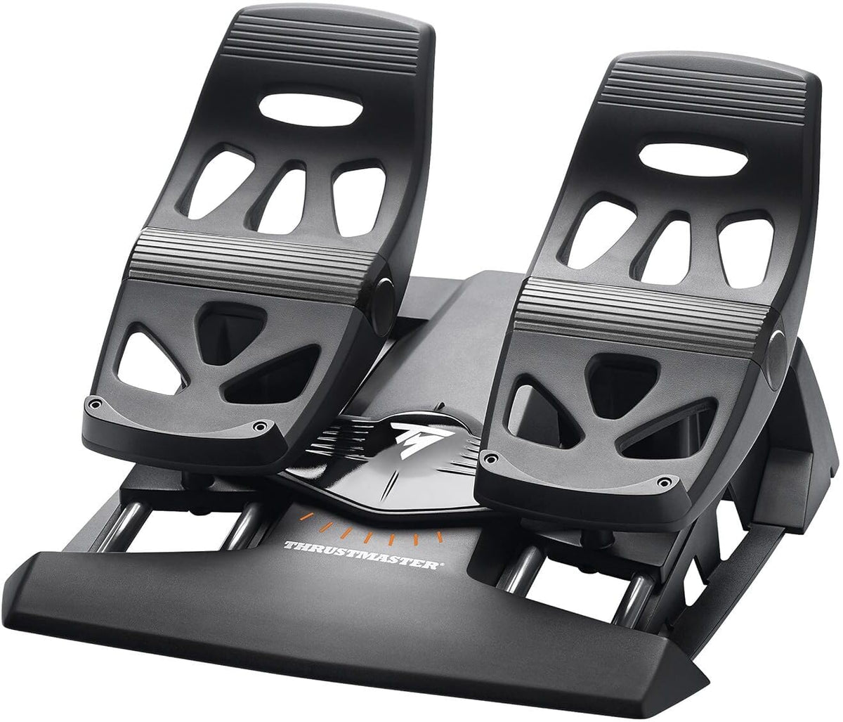 Thrustmaster TFRP Precision Flight Sim Rudder Pedals - PS5, XBOX & PC | self-centering axis, long travel, aluminum rails, differential breaking, for all types of flight, adjustable resistance