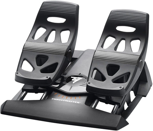 Thrustmaster TFRP Precision Flight Sim Rudder Pedals - PS5, XBOX & PC | self-centering axis, long travel, aluminum rails, differential breaking, for all types of flight, adjustable resistance