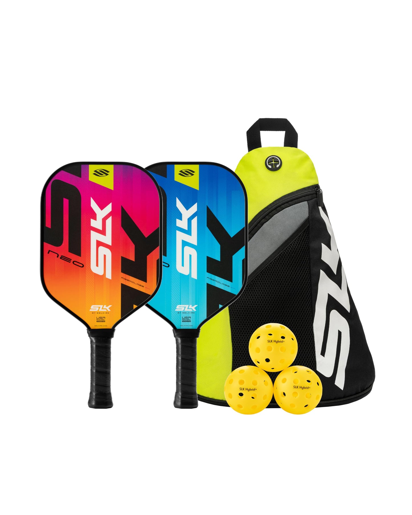 Selkirk Sport SLK Pickleball Paddles Set of 2 | Designed in The USA | Choose The SLK Neo Graphite, SLK Neo Fiberglass Pickleball Set or SLK Atlas Pickleball Bundle