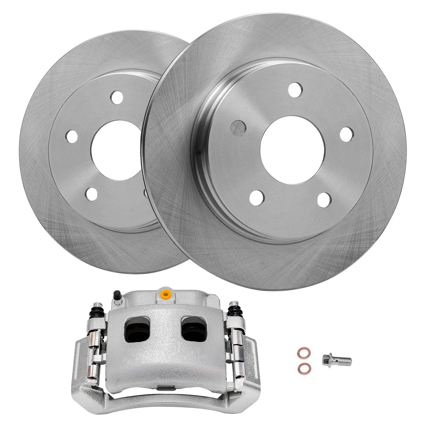 Detroit Axle - Front Brakes Kit for Chevrolet Equinox Impala Malibu Buick Regal LaCrosse Allure GMC Terrain Saab 9-5 Disc Brake Rotors Ceramic Brakes Pads : 12.64'' inch Rotor