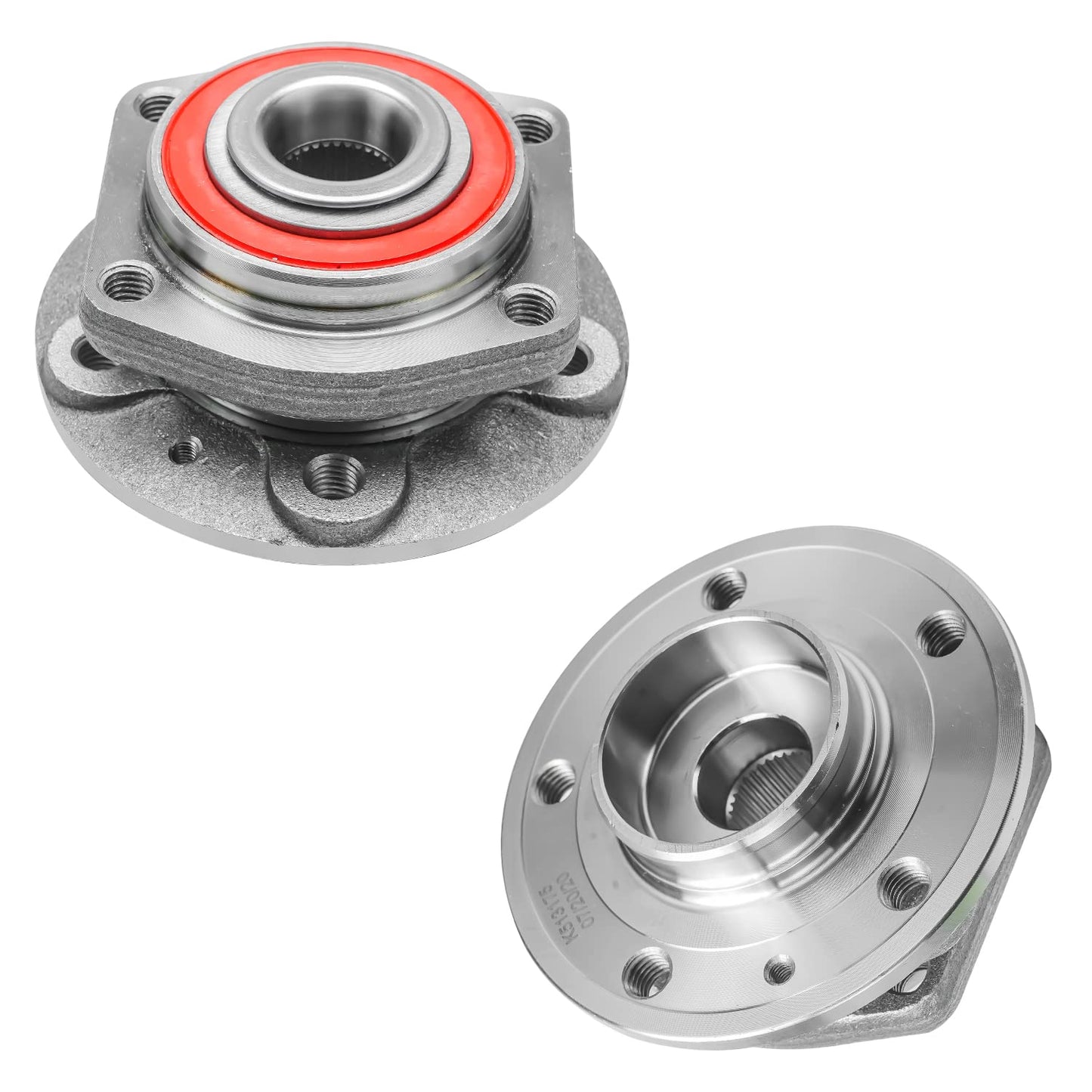 Detroit Axle - Pair 2WD Front Wheel Bearing Hub Assembly for 99-06 Chevy Silverado Sierra 1500, 00-06 Suburban 1500 Tahoe Yukon GMC Yukon XL 1500, 02-06 Cadillac Escalade 6 Lugs [with ABS]