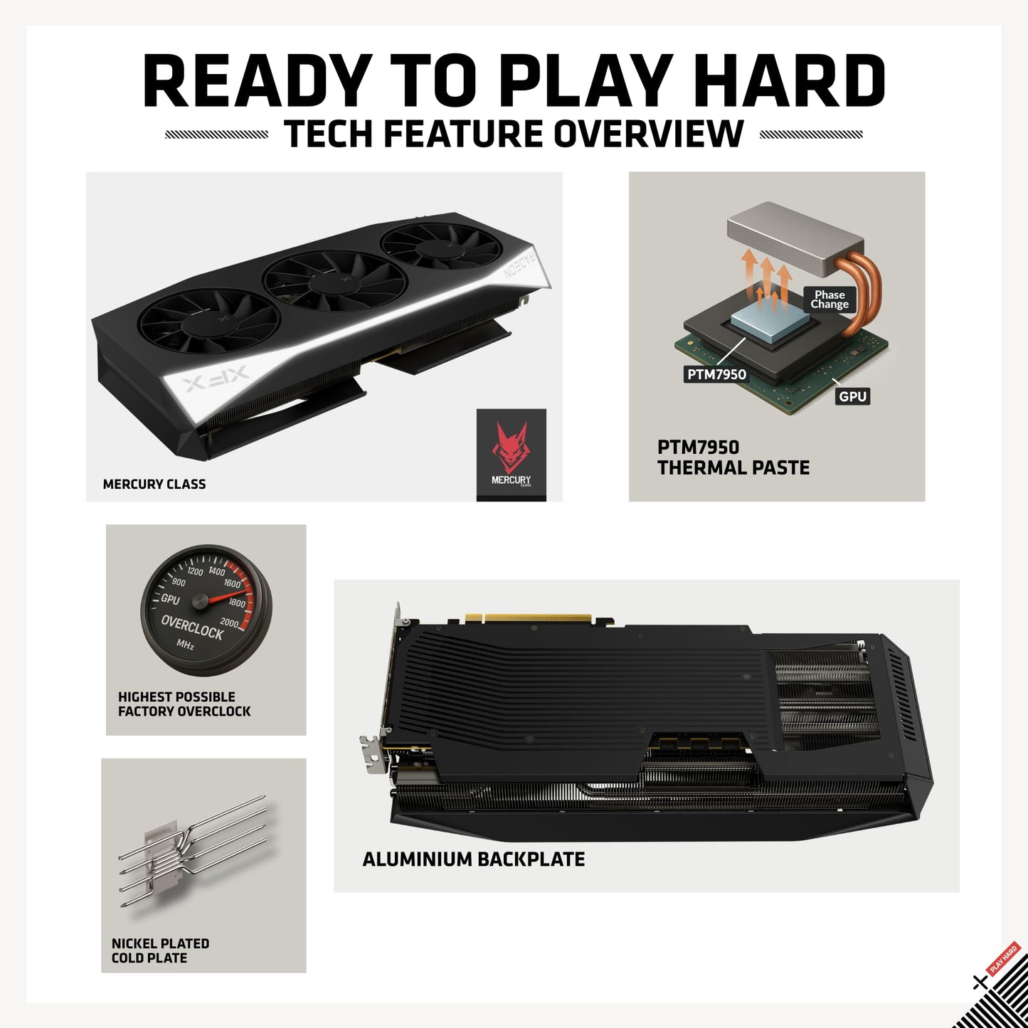 XFX Quicksilver AMD Radeon RX 9070XT Gaming Edition with 16GB GDDR6 HDMI 3xDP, RDNA 4 RX-97TQICKBA, Graphics Card, Compatible with Desktop PCs