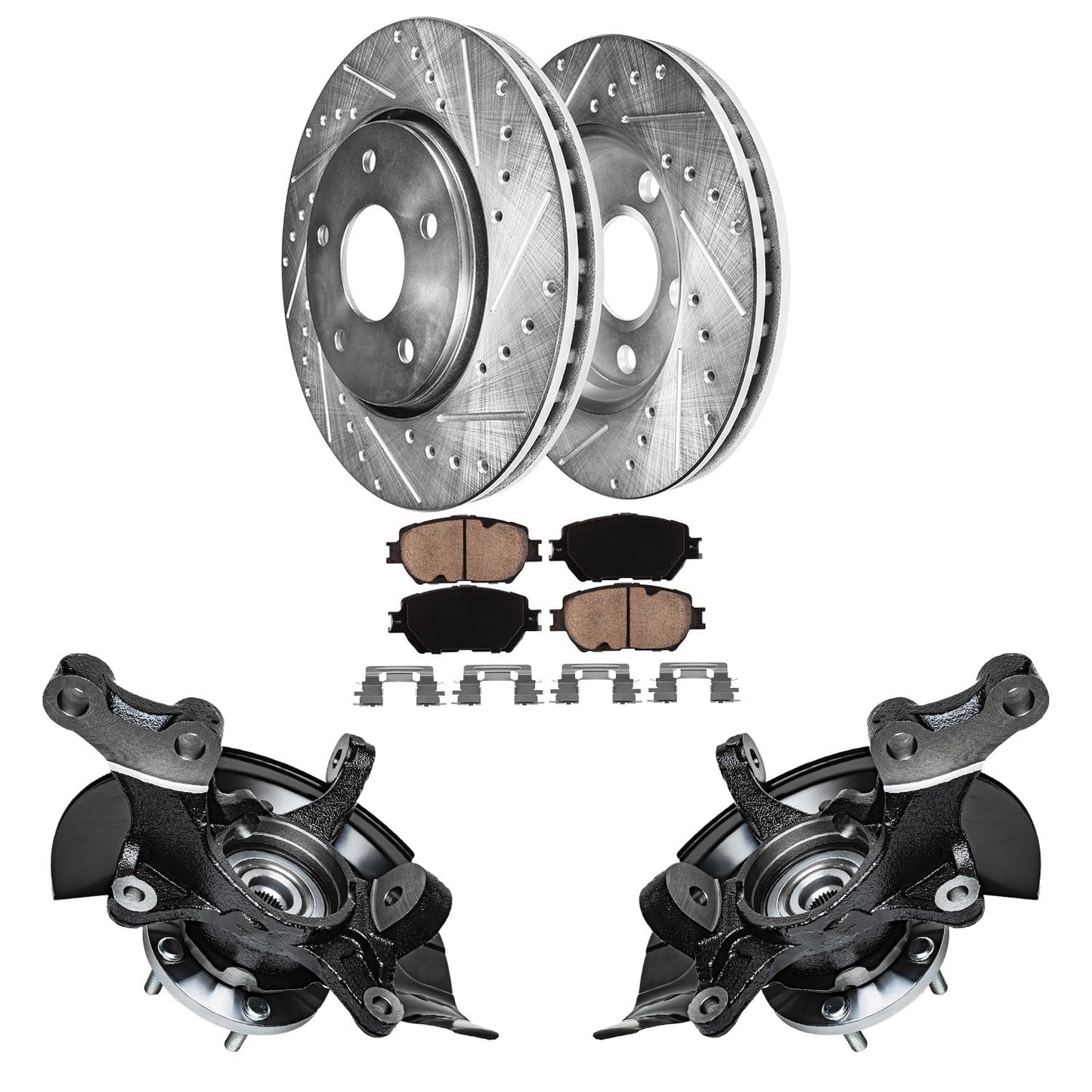 Detroit Axle - Rear Brake Kit for 2009-2019 Toyota Corolla 2010 2011 2012 2013 2014 2015 2016 2017 2018 Brake Drums Brakes Shoes Rear Replacement
