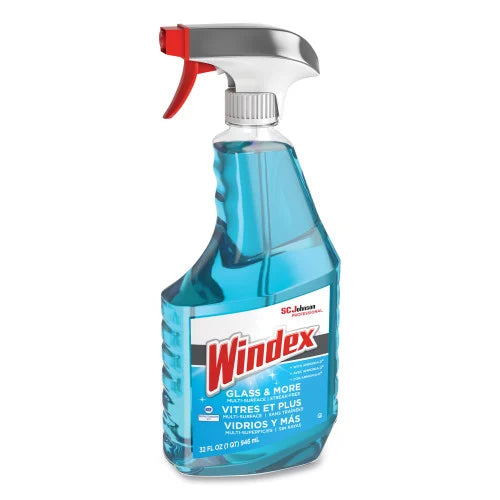 Windex® Ammonia-D Glass Cleaner, Fresh, 32 oz. Spray Bottle, 8 Bottles (322338)