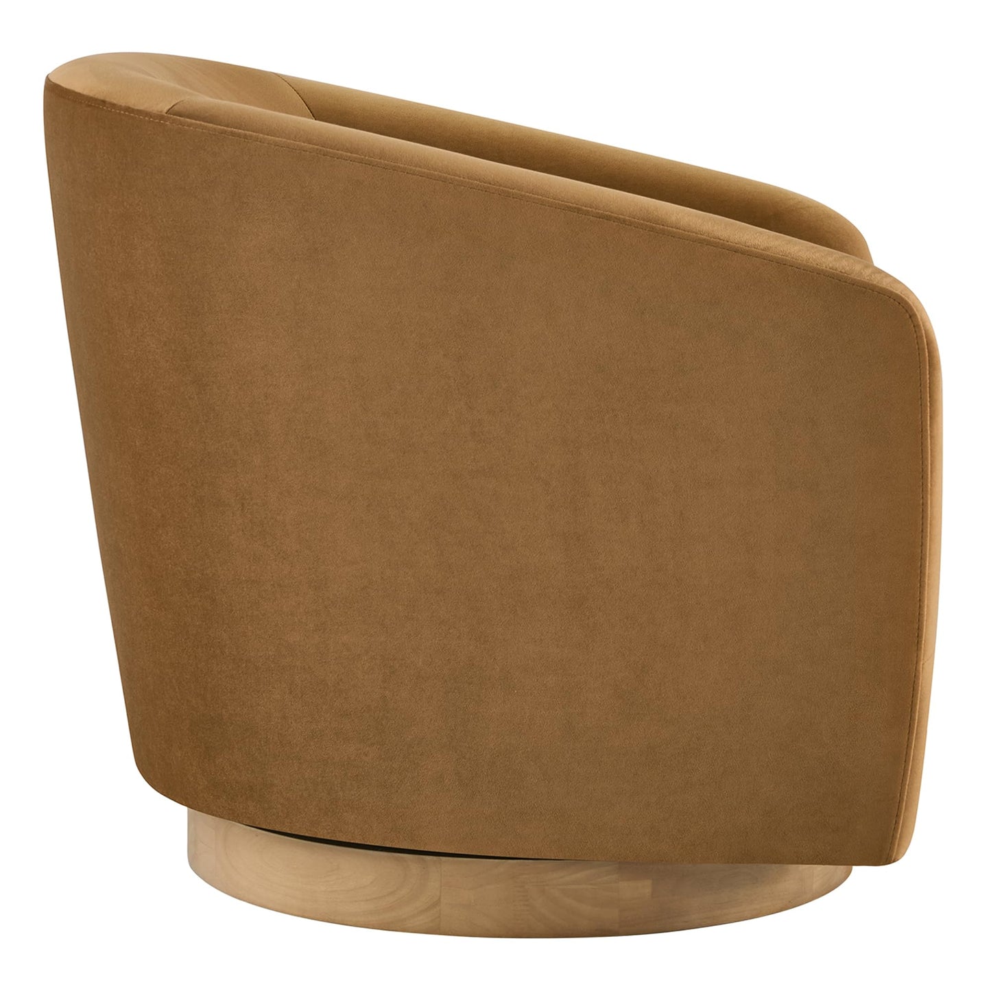 CHITA Swivel Accent Chair Set of 2, Fully Assembled Fabric Barrel Armchair with FSC Certified Upholstered for Living Room, Bedroom and Office, Flax Beige