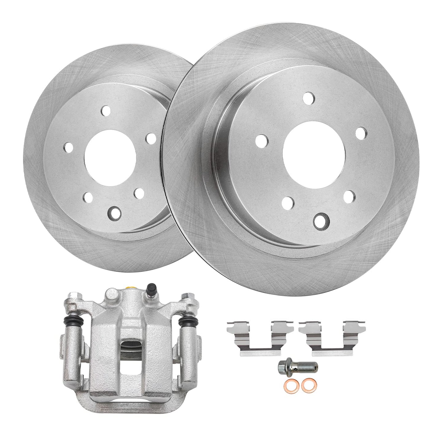 Detroit Axle - Front Brake Kit for 06-11 Honda Civic 2006 2007 2008 2009 2010 2011 Disc Brake Rotors Ceramic Brakes Pads Replacement Brake Kit