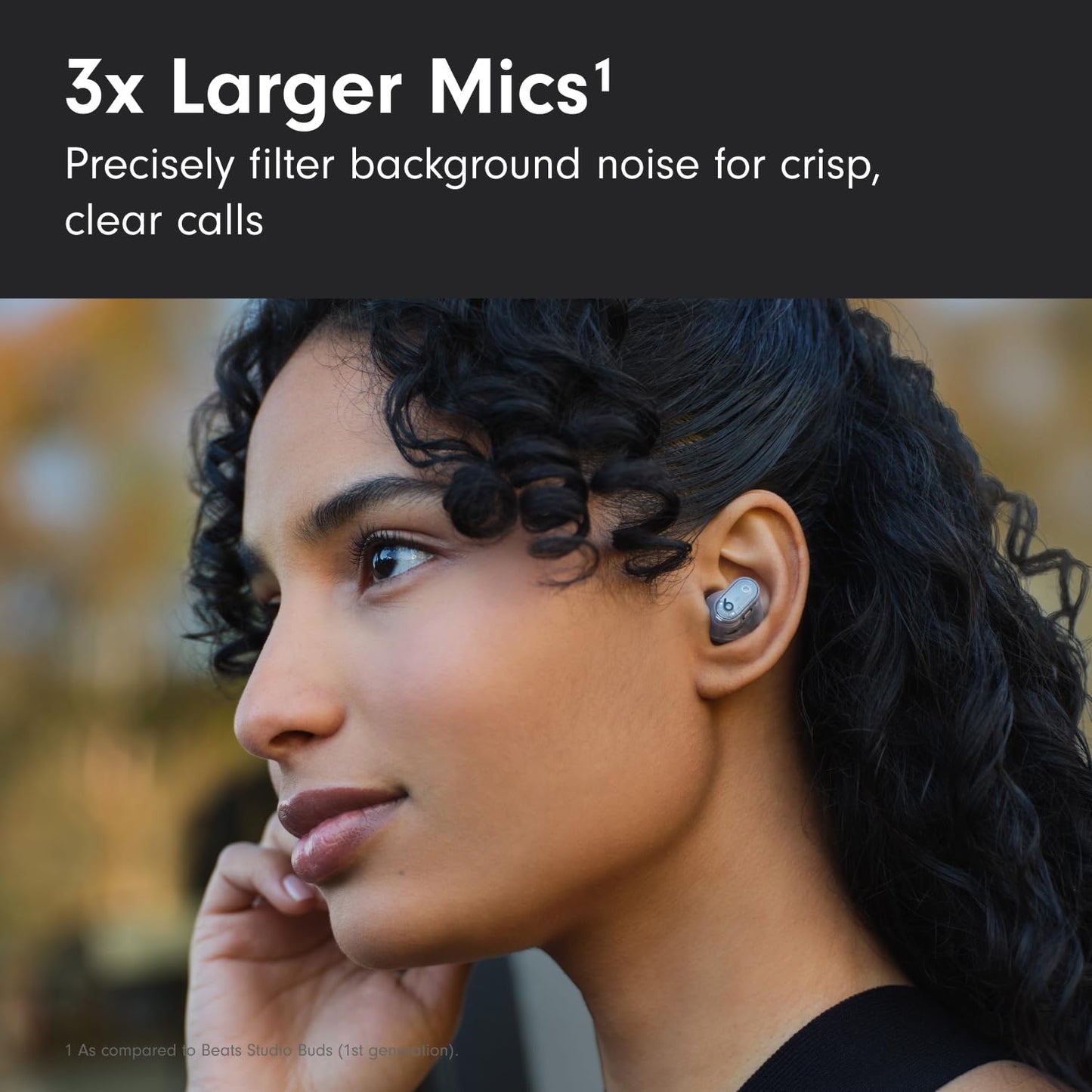 Beats Studio Buds + | True Wireless Noise Cancelling Earbuds, Enhanced Apple & Android Compatibility, Built-in Microphone, Sweat Resistant Bluetooth Headphones, Spatial Audio - Black/Gold