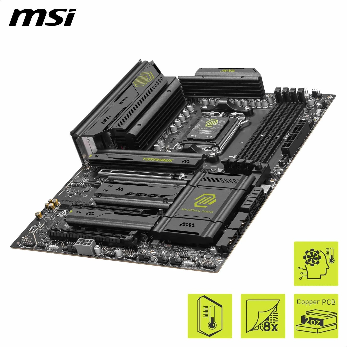 MSI MPG X870E Carbon WiFi Gaming Motherboard (AMD Ryzen 9000/8000/7000 Series Processors, AM5, DDR5, PCIe 5.0, M.2 Gen5, SATA 6Gb/s, USB 40Gbps, HDMI, Wi-Fi 7, Bluetooth 5.4, 5Gbps LAN, ATX)