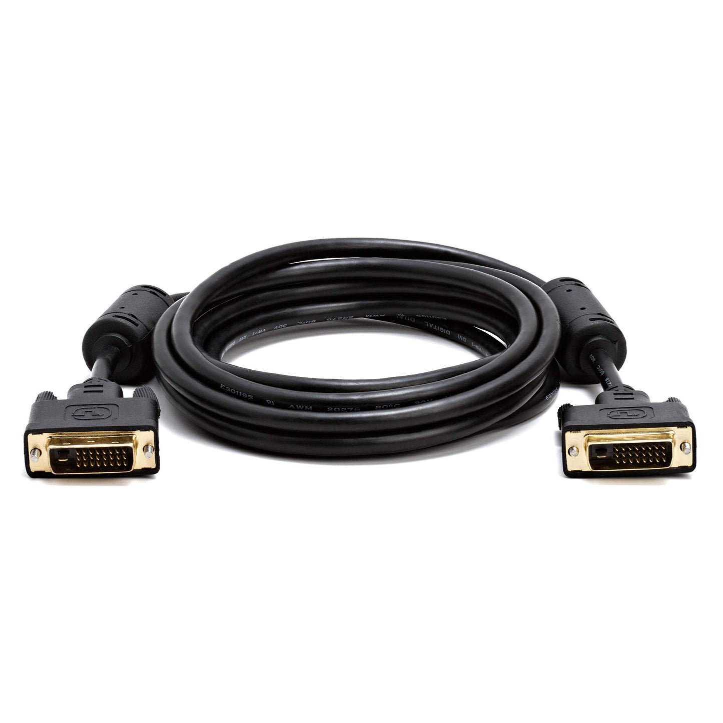 Cmple - DVI Cable 3ft, DVI to DVI Dual Link Monitor Cable Digital (24+1) Male DVI Cable for Gaming PC, Laptop, Projector, DVD, Monitor - Black