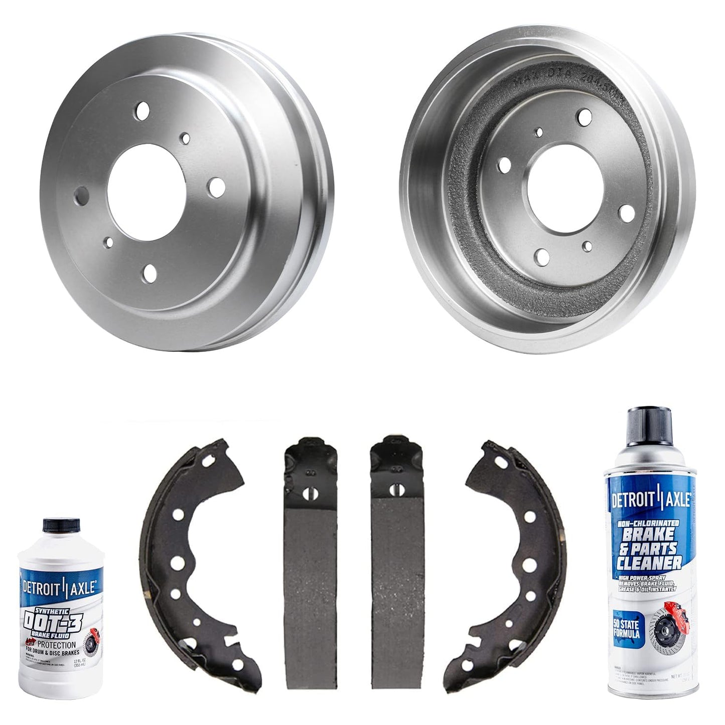 Detroit Axle - Rear Brake Pads for 2019-2024 Chevy Silverado 1500 GMC Sierra 1500, 2021-2024 Tahoe Suburban Yukon XL Cadillac Escalade ESV, Canyon LYRIQ Colorado, Ceramic Brake Pads with Hardware