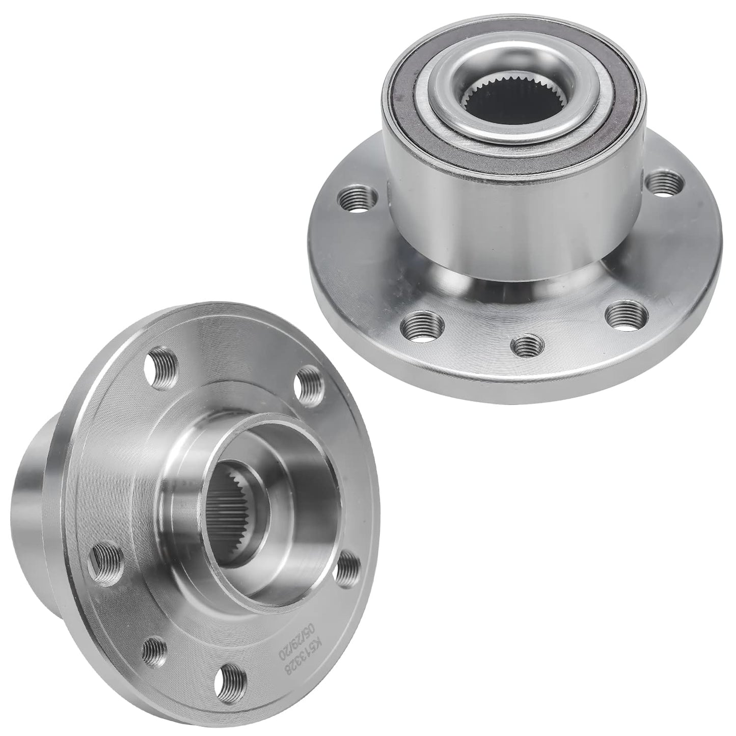Detroit Axle - Pair 2WD Front Wheel Bearing Hub Assembly for 99-06 Chevy Silverado Sierra 1500, 00-06 Suburban 1500 Tahoe Yukon GMC Yukon XL 1500, 02-06 Cadillac Escalade 6 Lugs [with ABS]