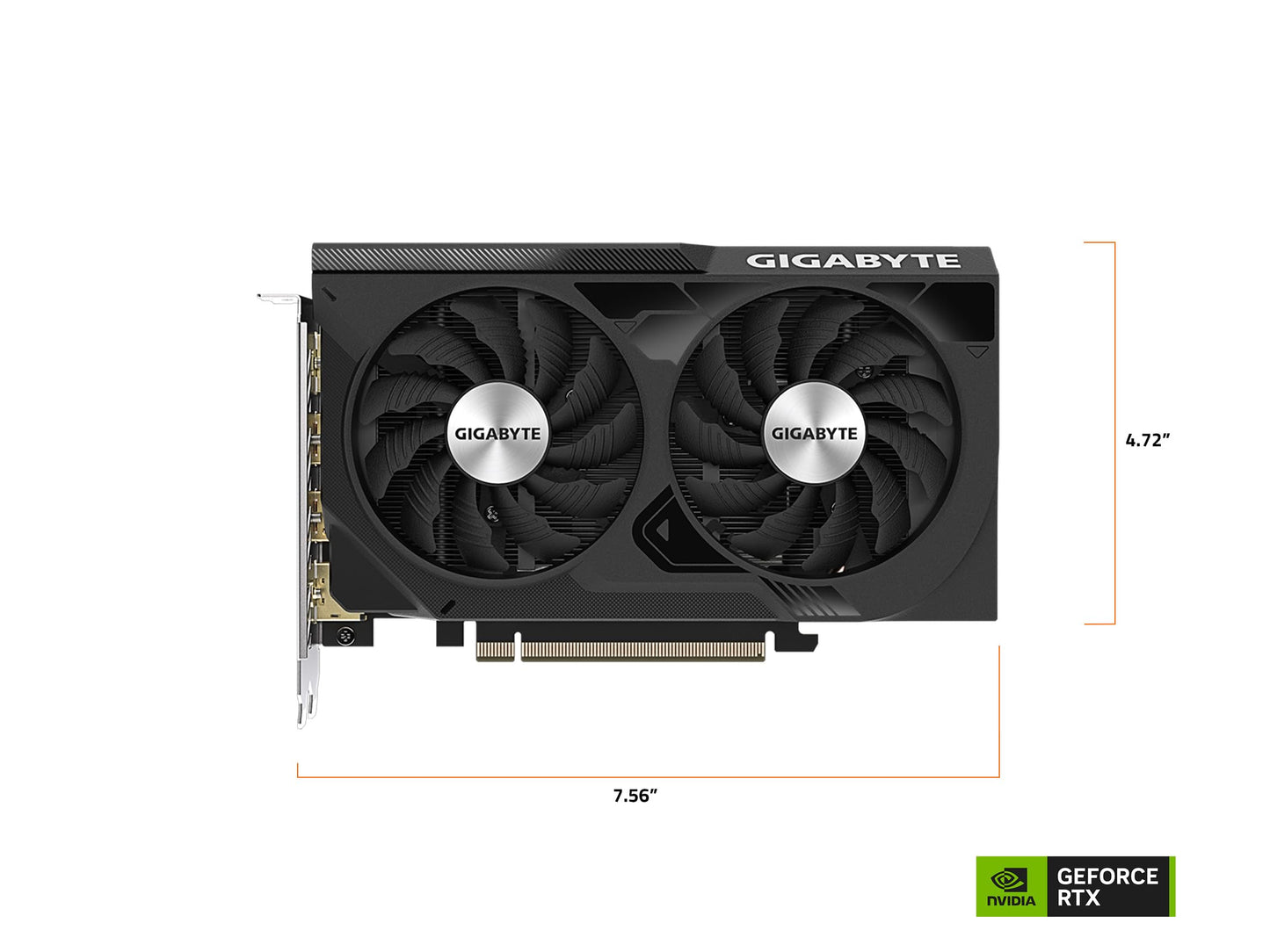 GIGABYTE GeForce RTX 5060 WINDFORCE OC 8G Graphics Card, Cooling System, 8GB 128-bit GDDR7, PCIe 5.0, Manufactured by NVIDIA, DisplayPort & HDMI - Video Output Interface, GV-N5060WF2OC-8GD Video Card