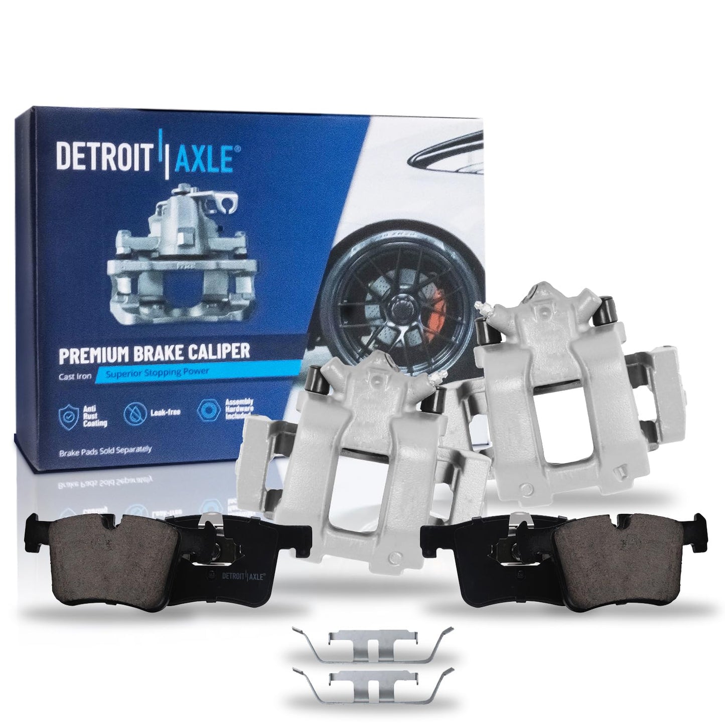 Detroit Axle - Front Brake Kit for Chrysler 300 Dodge Challenger Charger Magnum Replacement Disc Brakes Rotors and Ceramic Brake Pads : 12.6" inch Rotor