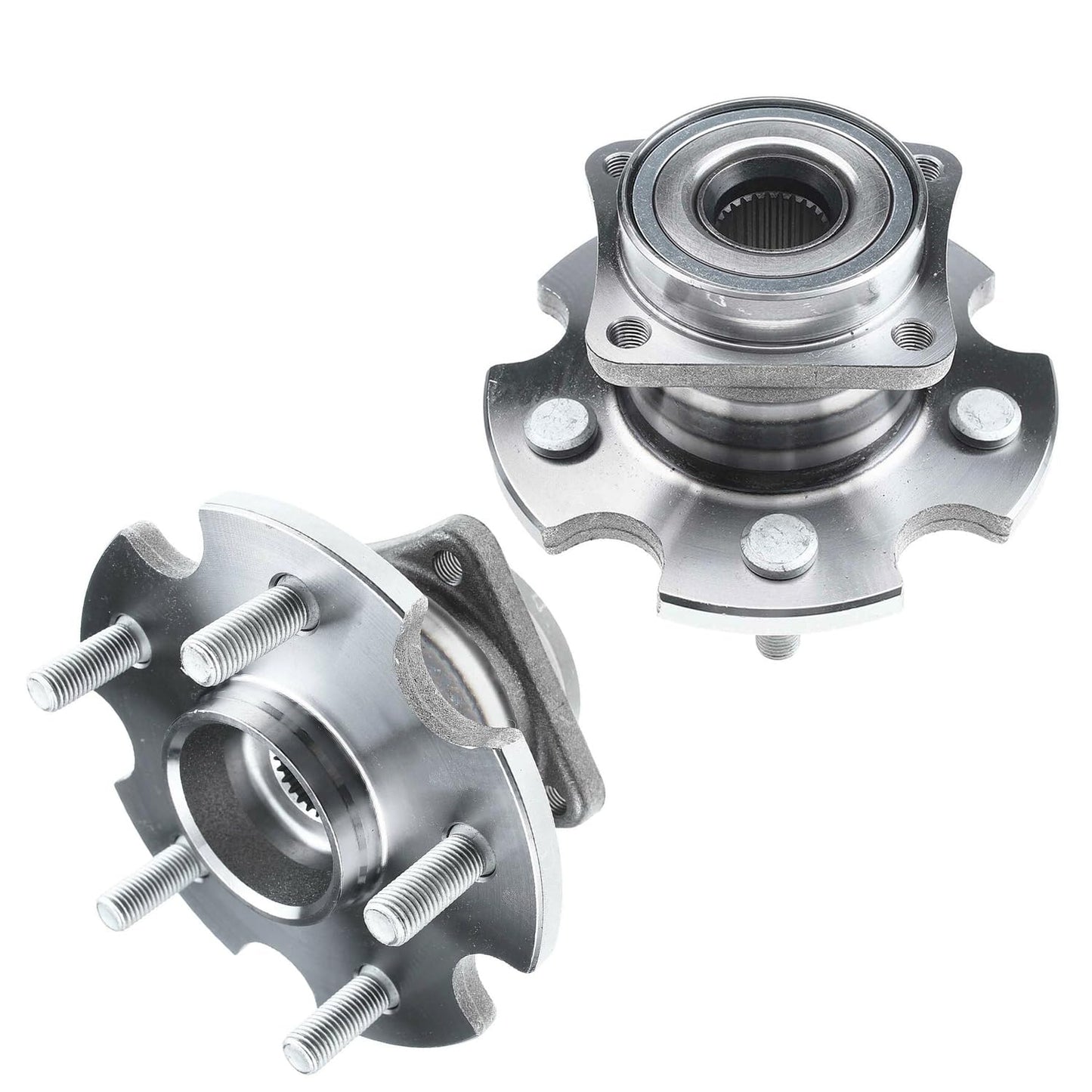 Detroit Axle - Pair 2WD Front Wheel Bearing Hub Assembly for 99-06 Chevy Silverado Sierra 1500, 00-06 Suburban 1500 Tahoe Yukon GMC Yukon XL 1500, 02-06 Cadillac Escalade 6 Lugs [with ABS]
