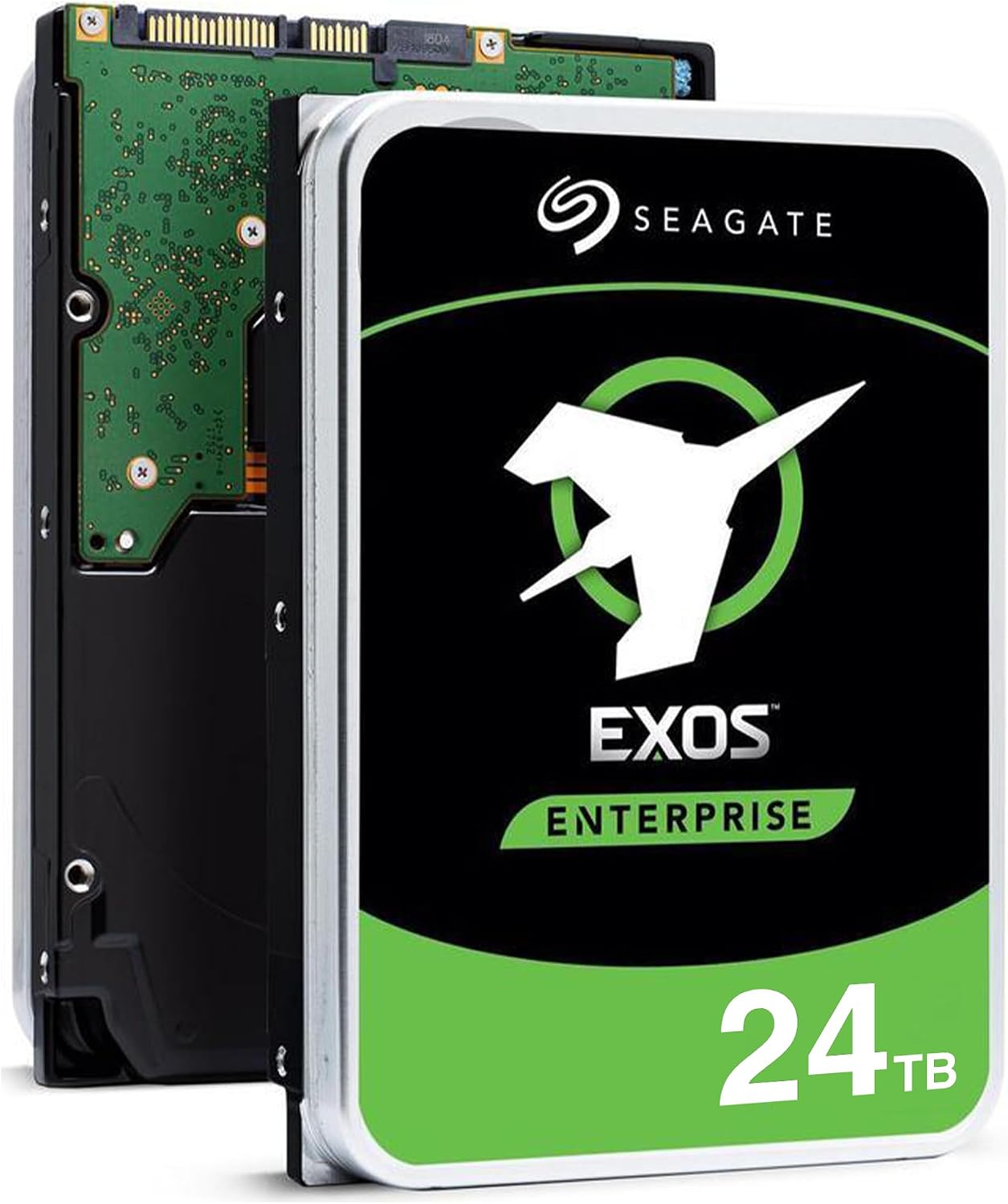 Seagate Exos X24 24TB Enterprise Hard Drive HDD SATA 6Gb/s 512MB Cache 7200 RPM 512e CMR Helium Sealed 3.5in Hard Drive ST24000NM000H