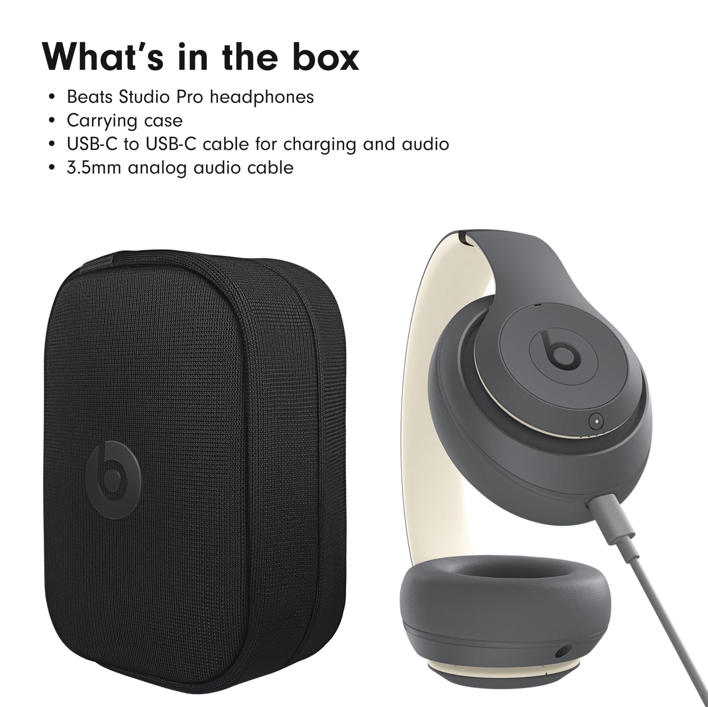 Beats Studio Pro Premium Wireless Over-Ear Headphones- Up to 40-Hour Battery Life, Active Noise Cancelling, Great for Travel & Commuting, USB-C Lossless Audio, Apple & Android Compatible - Navy