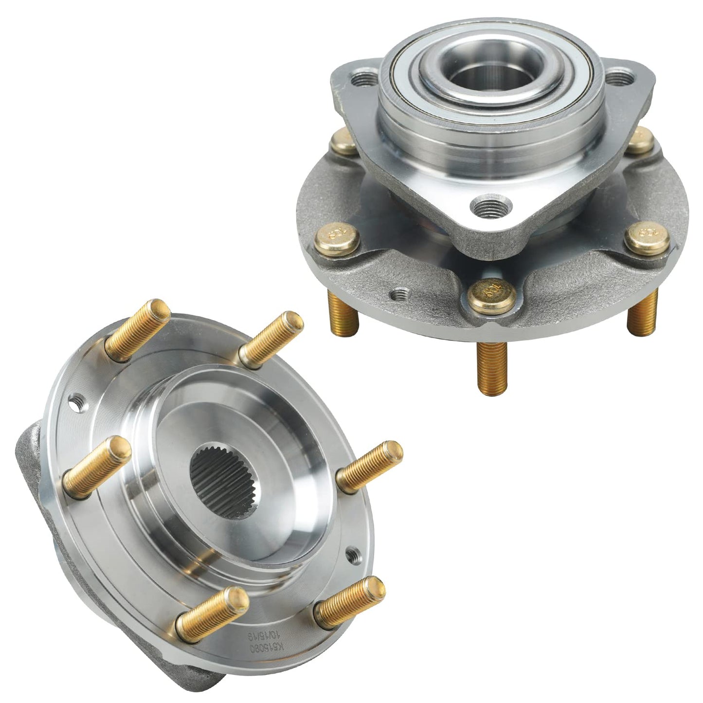 Detroit Axle - Pair 2WD Front Wheel Bearing Hub Assembly for 99-06 Chevy Silverado Sierra 1500, 00-06 Suburban 1500 Tahoe Yukon GMC Yukon XL 1500, 02-06 Cadillac Escalade 6 Lugs [with ABS]