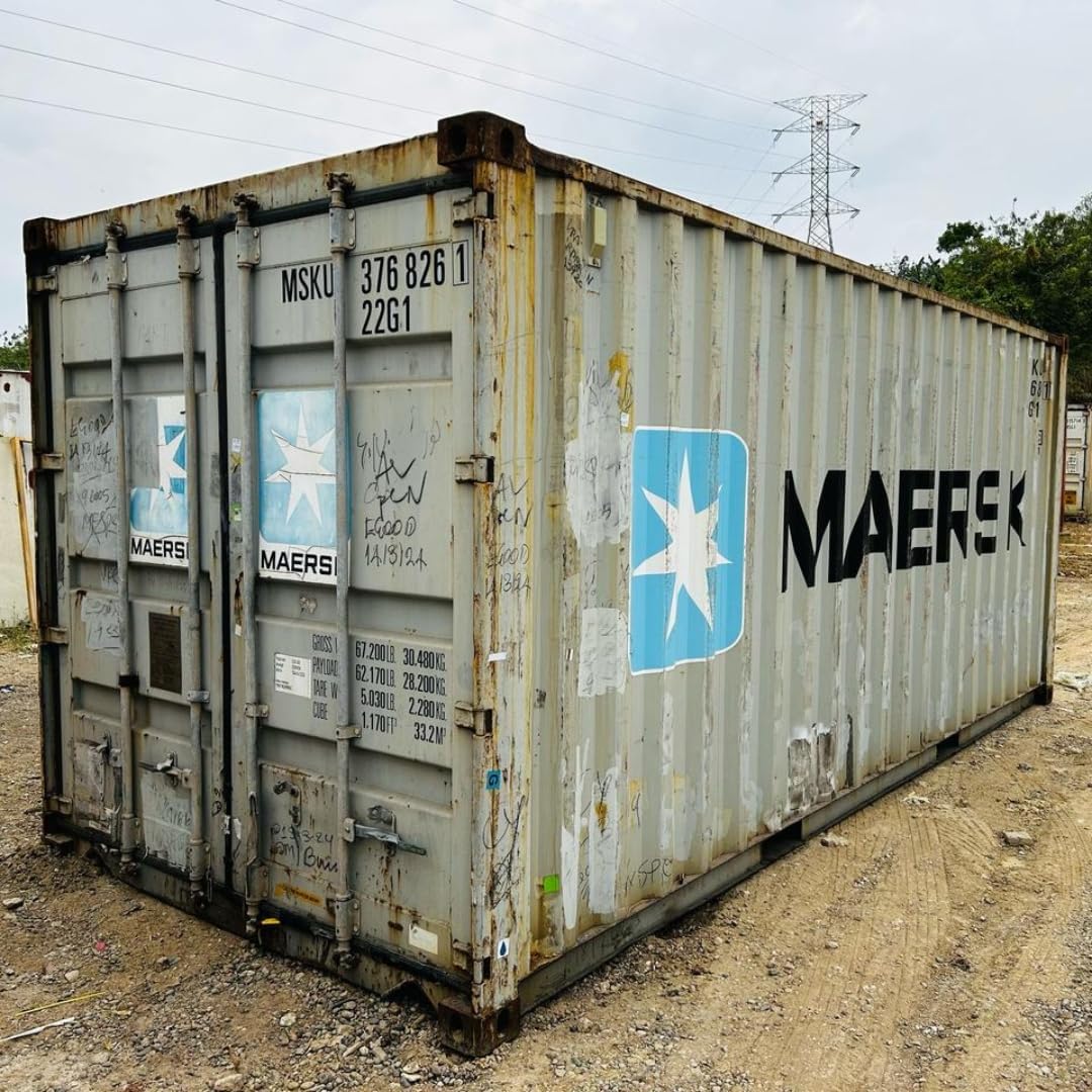 Econtainers 20ft Used Shipping Container – Steel Cargo Storage Unit | Variable Condition | For Storage, Construction, Agriculture & Logistics