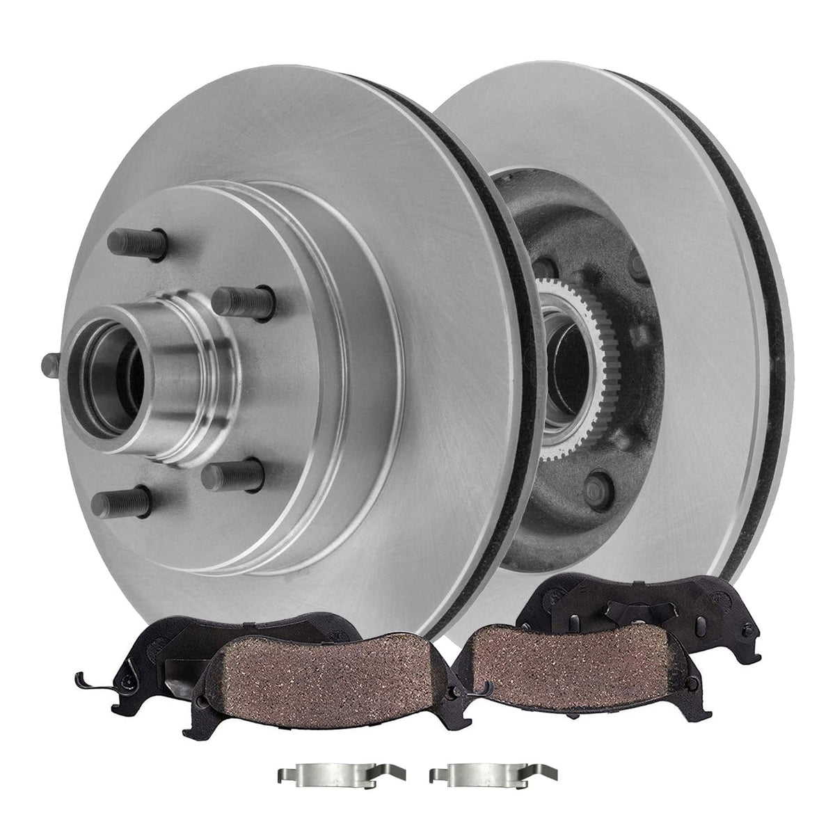 Detroit Axle - Rear Brake Rotors Pads for 2019-2026 Chevy Silverado 1500