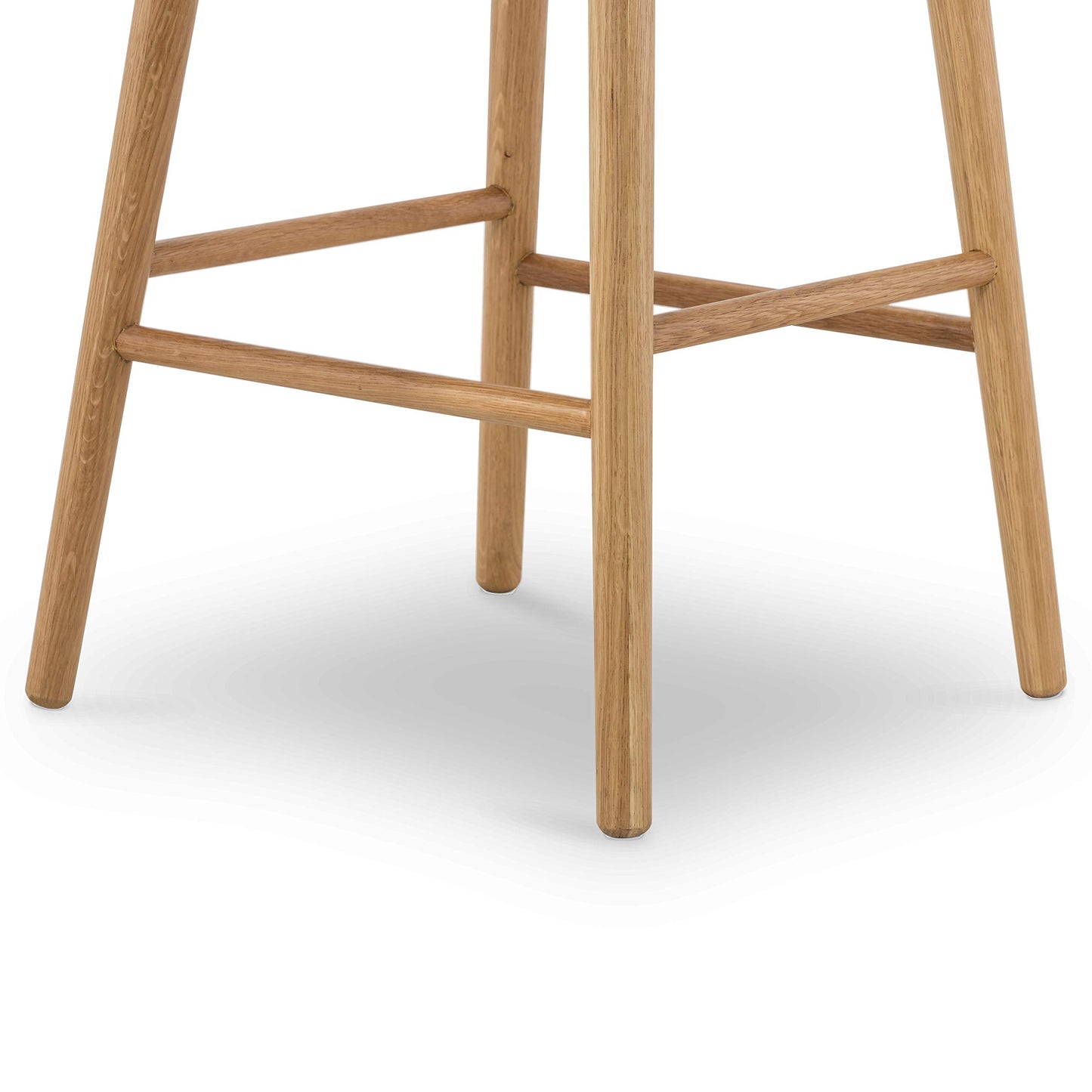 Notello Leather Counter Stool in Oak