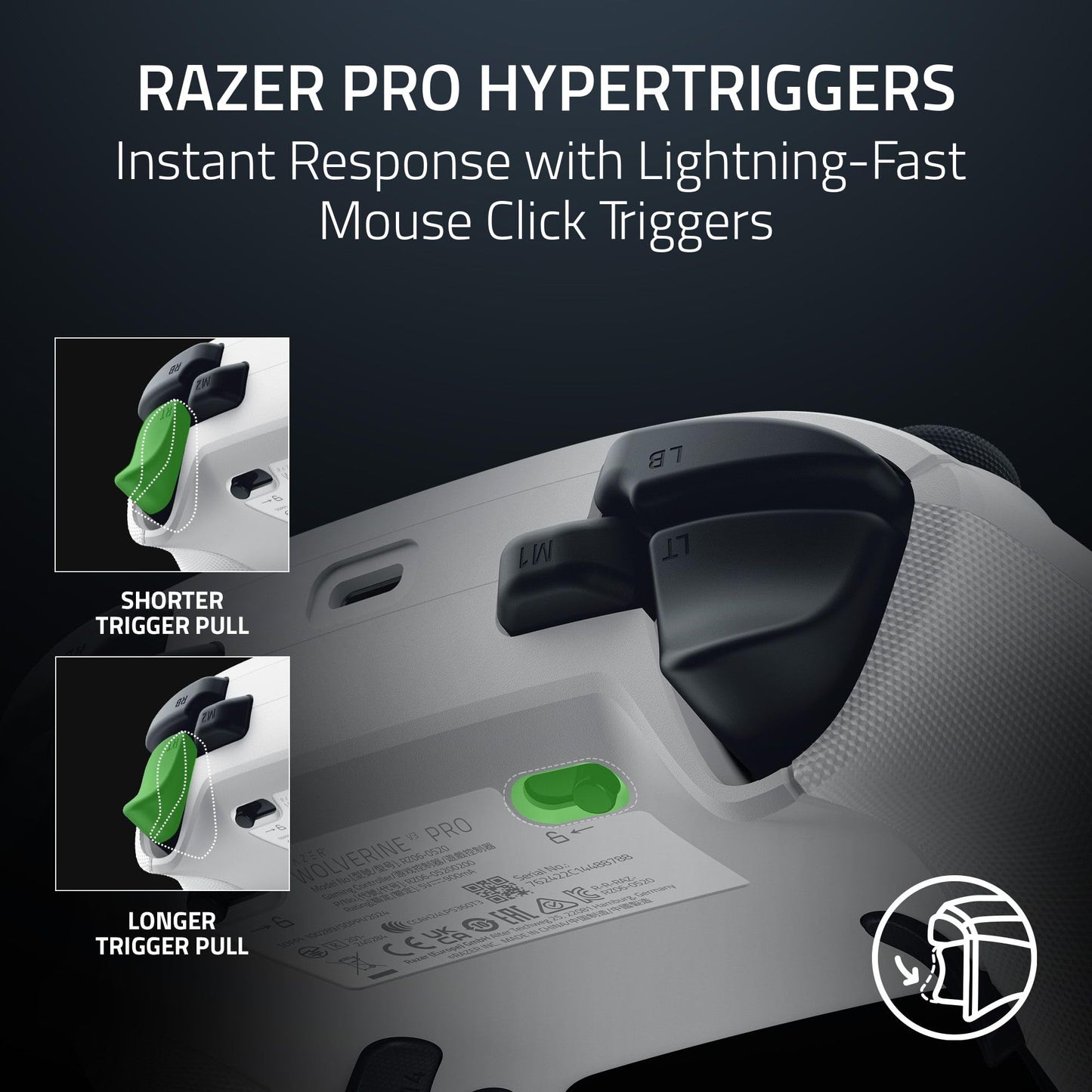 Razer Wolverine V3 Pro Wireless Gaming Controller: Licensed for Xbox Series X|S, Xbox One, Windows PC - 6 Remappable Buttons - Fast Triggers - Customizable Thumbsticks - Wired Tournament Mode - Black