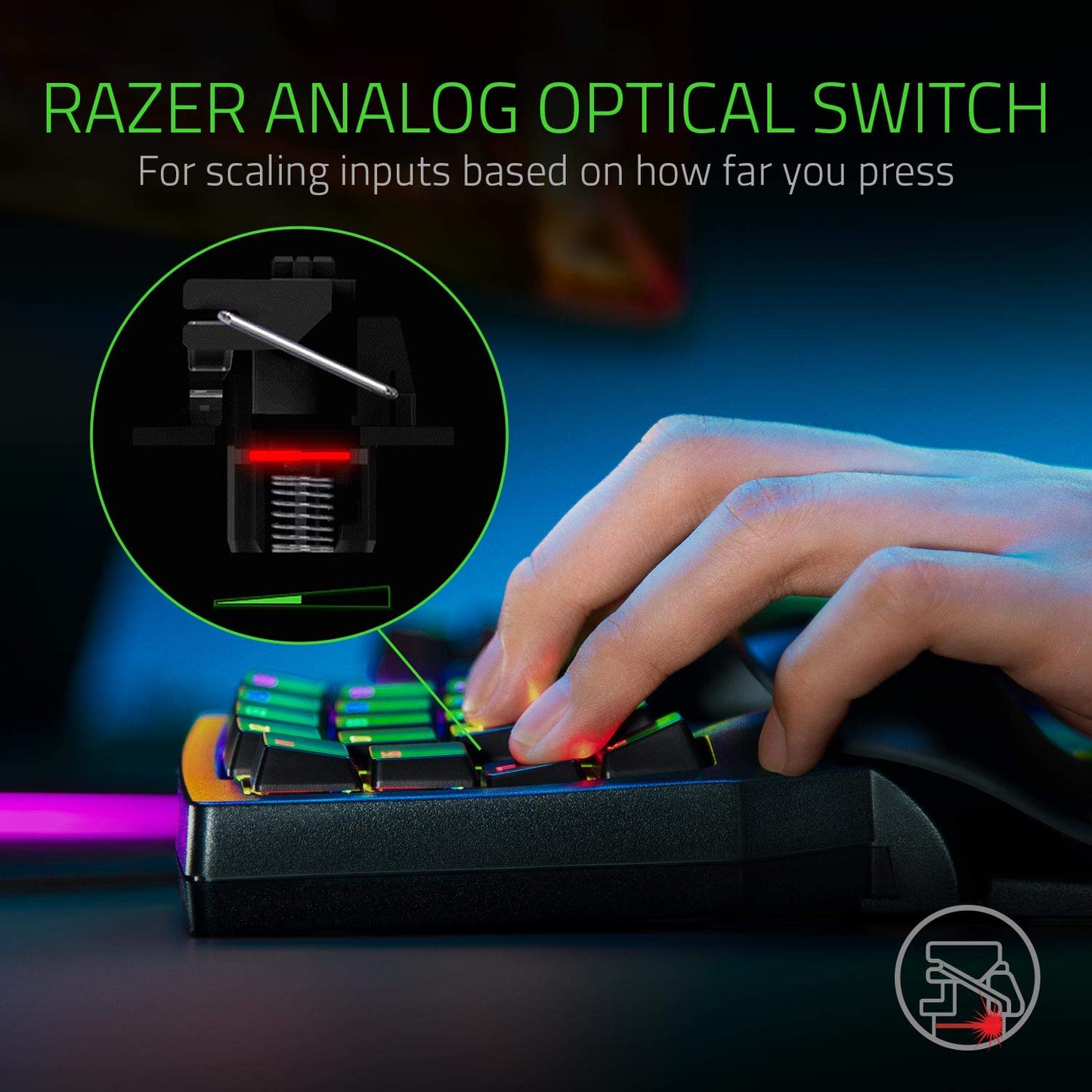 Razer Tartarus V2 Gaming Keypad: Mecha Membrane Key Switches - One Handed Keyboard - 32 Programmable Keys - Customizable Chroma RGB Lighting - Programmable Macros - Snap Tap - Black