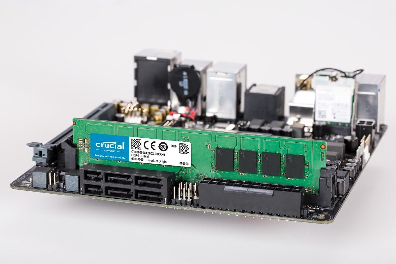 Crucial 32GB Kit (16GB x 2) DDR4 2666 MT/s (PC4-21300) UDIMM 288-Pin Memory - CT2K16G4DFRA266