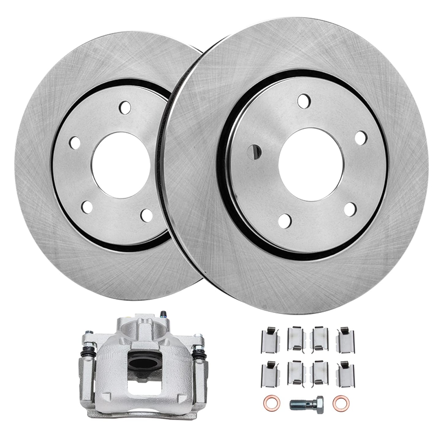 Detroit Axle - Rear Brake Kit for Nissan Altima Maxima Juke Sentra Disc Brake Rotors and Ceramic Brakes Pads Replacement: 11.46" inch Rotor