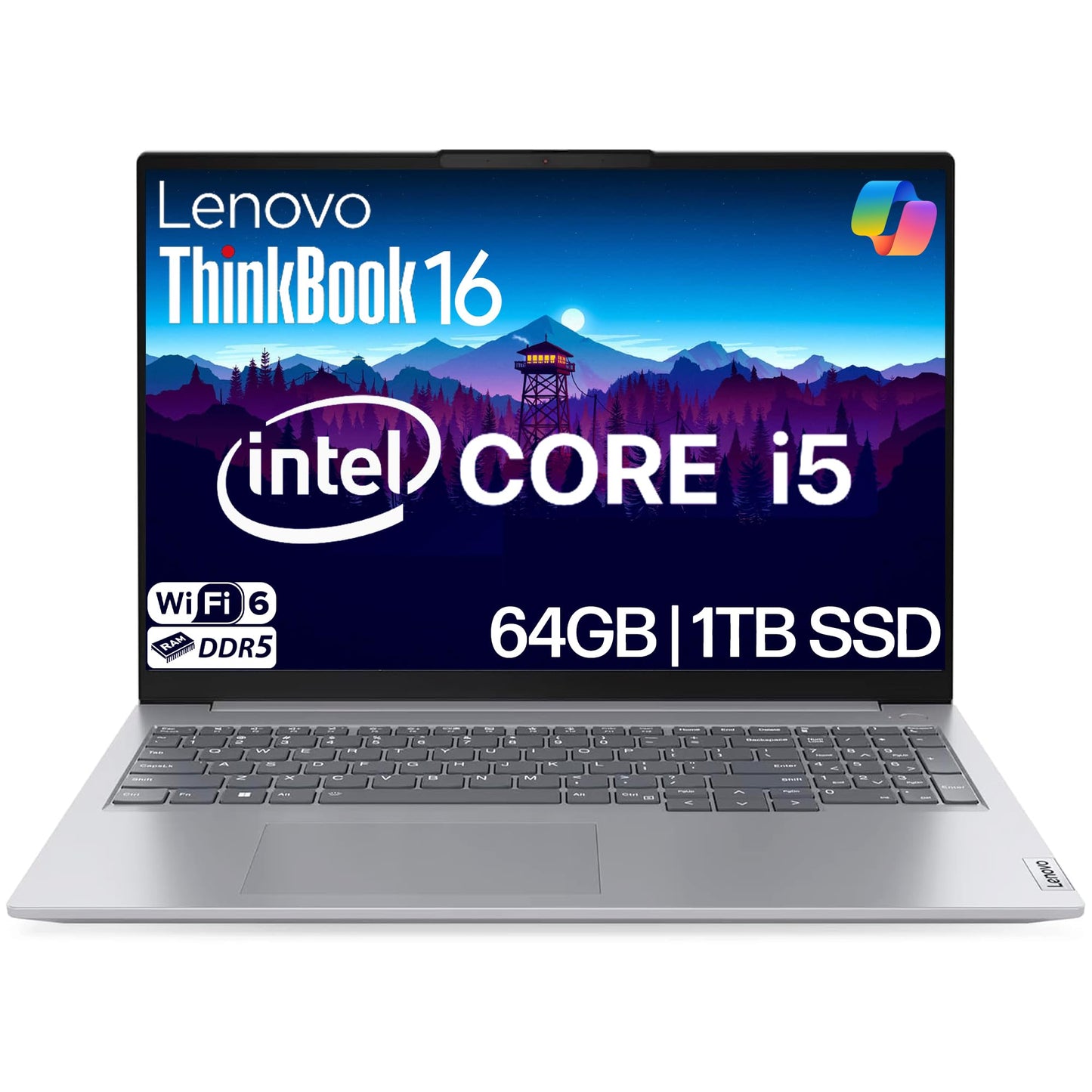 Lenovo ThinkBook 16 G7 Business Laptop, 16” FHD+, AMD Ryzen 7 7735HS, 32GB DDR5, 1TB NVMe, WiFi 6E + BT, Backlit KB, Fingerprint Reader, HD Webcam, Win 11 Pro
