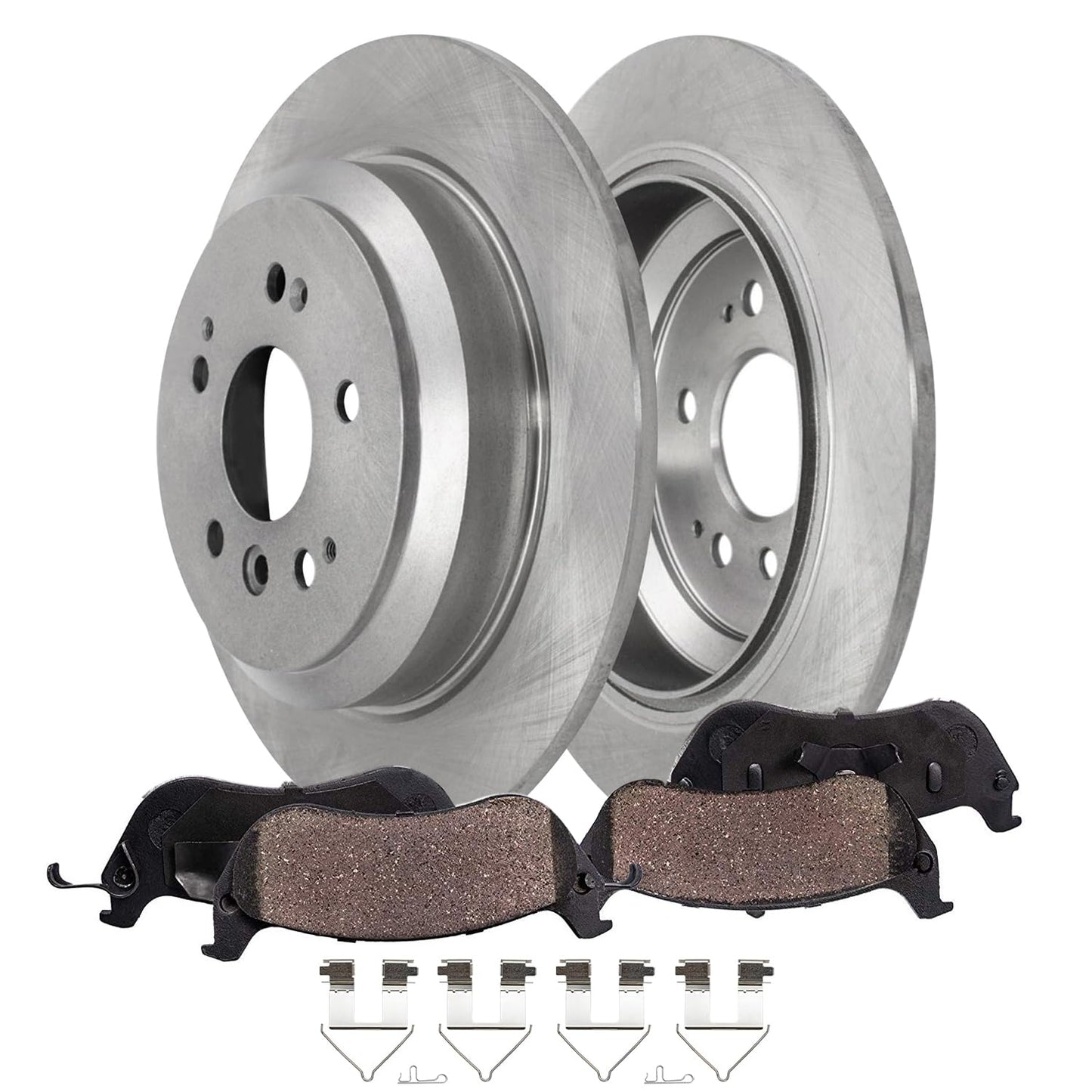 Detroit Axle - Front Brake Kit for Chevrolet GMC Silverado Suburban Sierra Savana Yukon XL 1500 Tahoe Cadillac Escalade Disc Brake Rotors Ceramic Brakes Pads Replacement : 12" inch Rotor