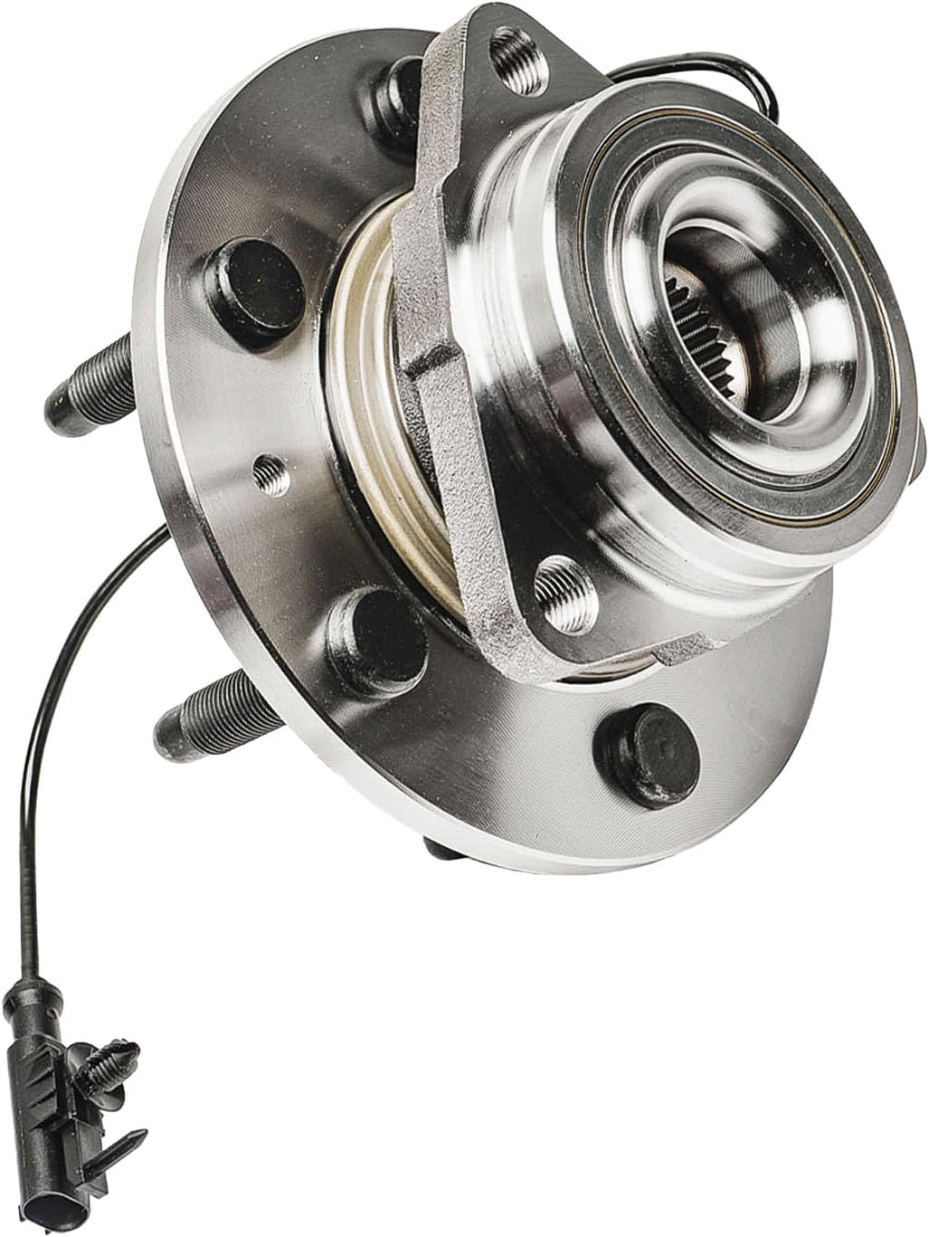 Detroit Axle - 4WD Front Wheel Bearing Hubs for Chevy GMC Silverado Suburban Sierra Yukon XL 1500 Tahoe Avalanche Cadillac Escalade ESV EXT Wheel Bearing and Hubs Assembly Set, Pair Hubs Replacement