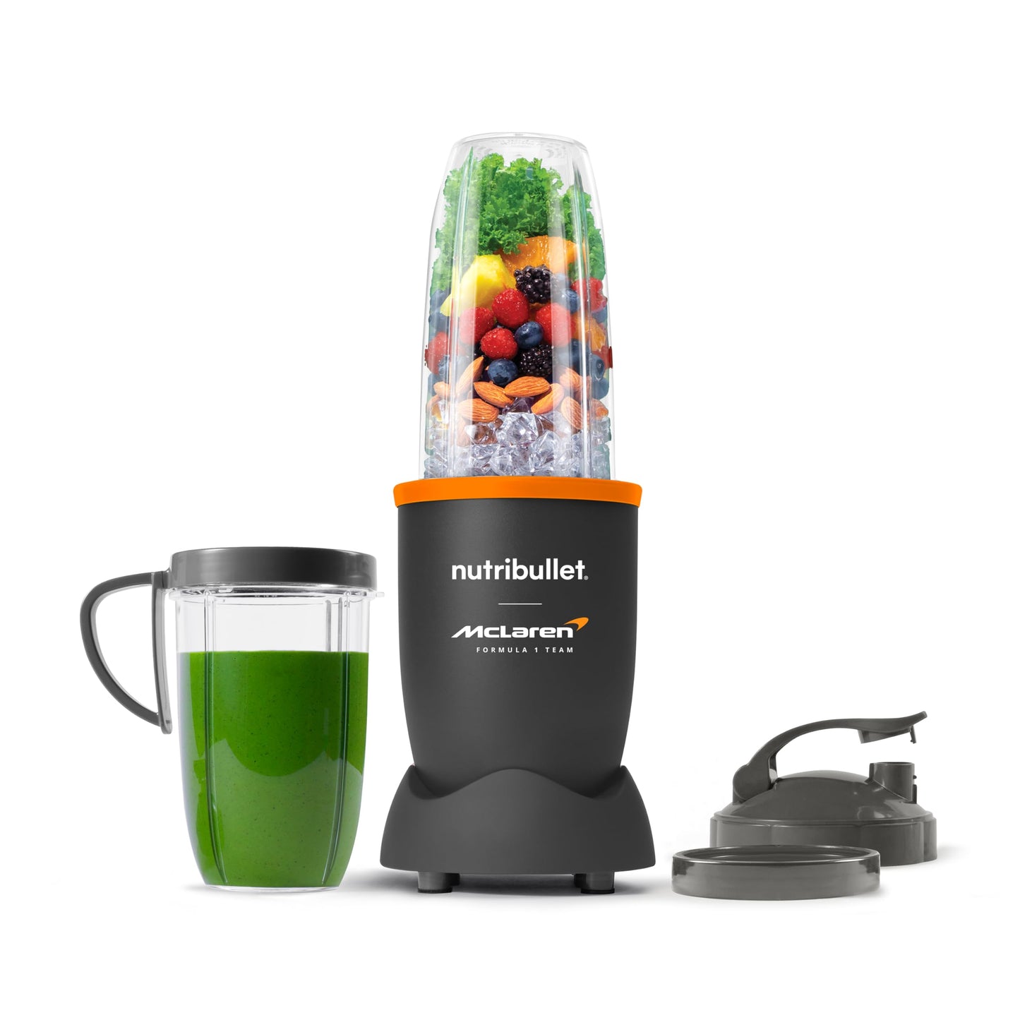 Nutribullet Personal Blender, Shakes, Smoothies, Food Prep, and Frozen Blending, 24 Ounces, 600 Watt, Dark Gray, NBR-0601WM