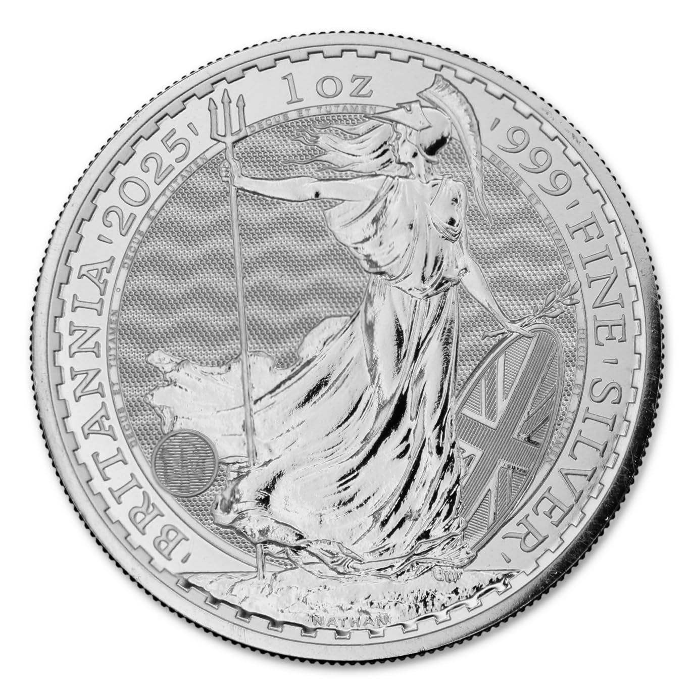 2025-1 oz British Silver Britannia Coin Brilliant Uncirculated with Certificate of Authenticity £2 Seller BU