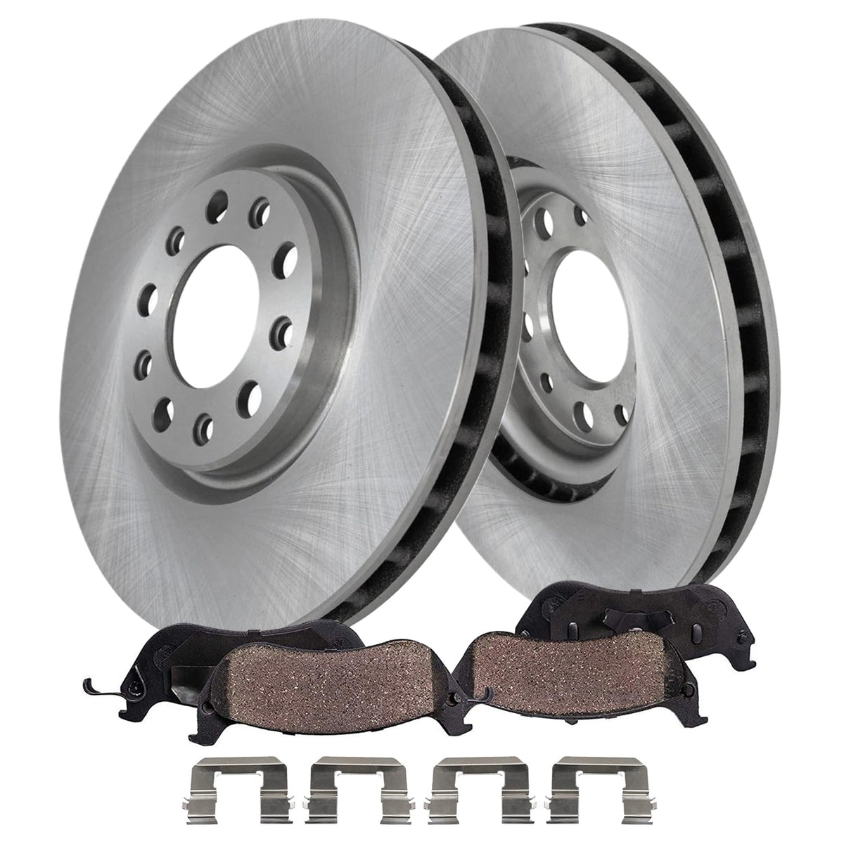 Detroit Axle - Rear Brake Rotors Pads for 2019-2026 Chevy Silverado 1500