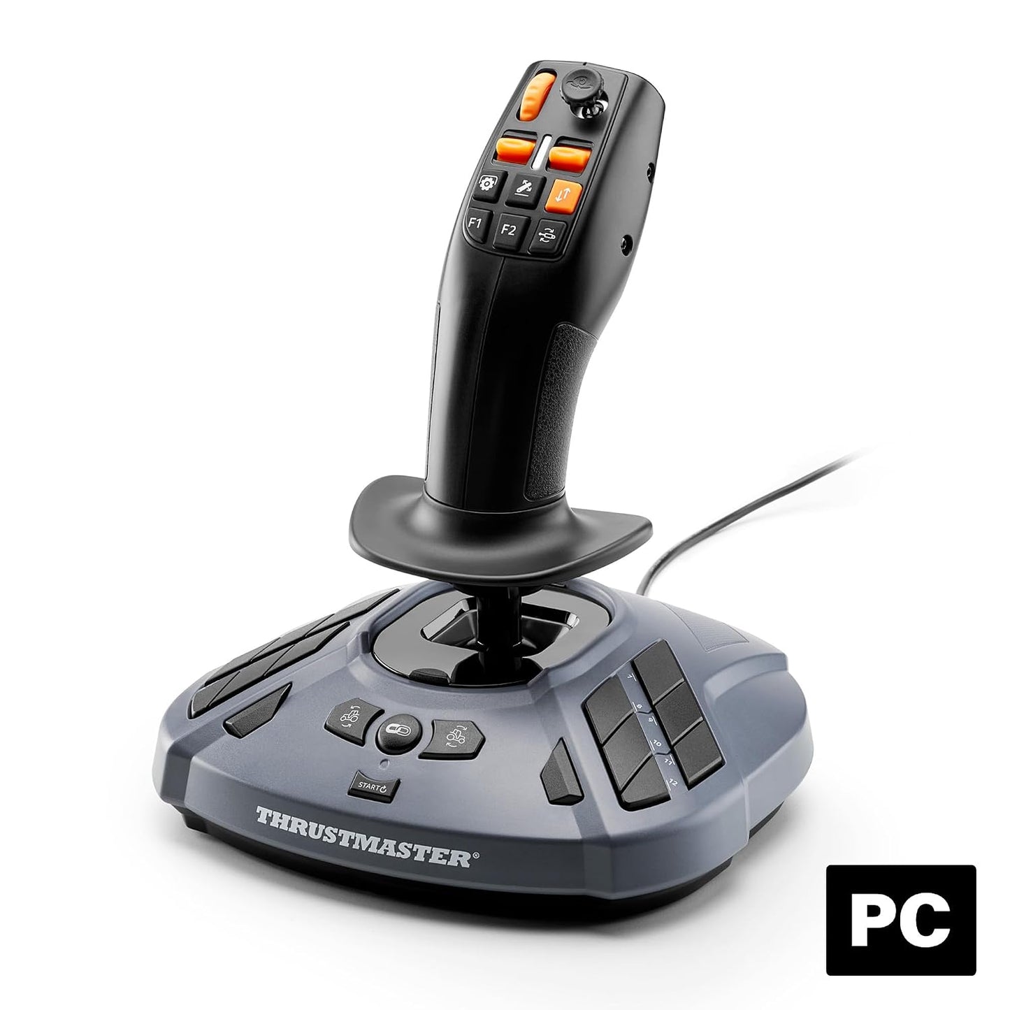 Thrustmaster SimTask FarmStick 3-Axis Farming Simulator Joystick - PC | Plug and play for FS25, 33 programable inputs, thumbwheel, mini-stick, triggers, rocker switches, H.E.A.R.T sensors